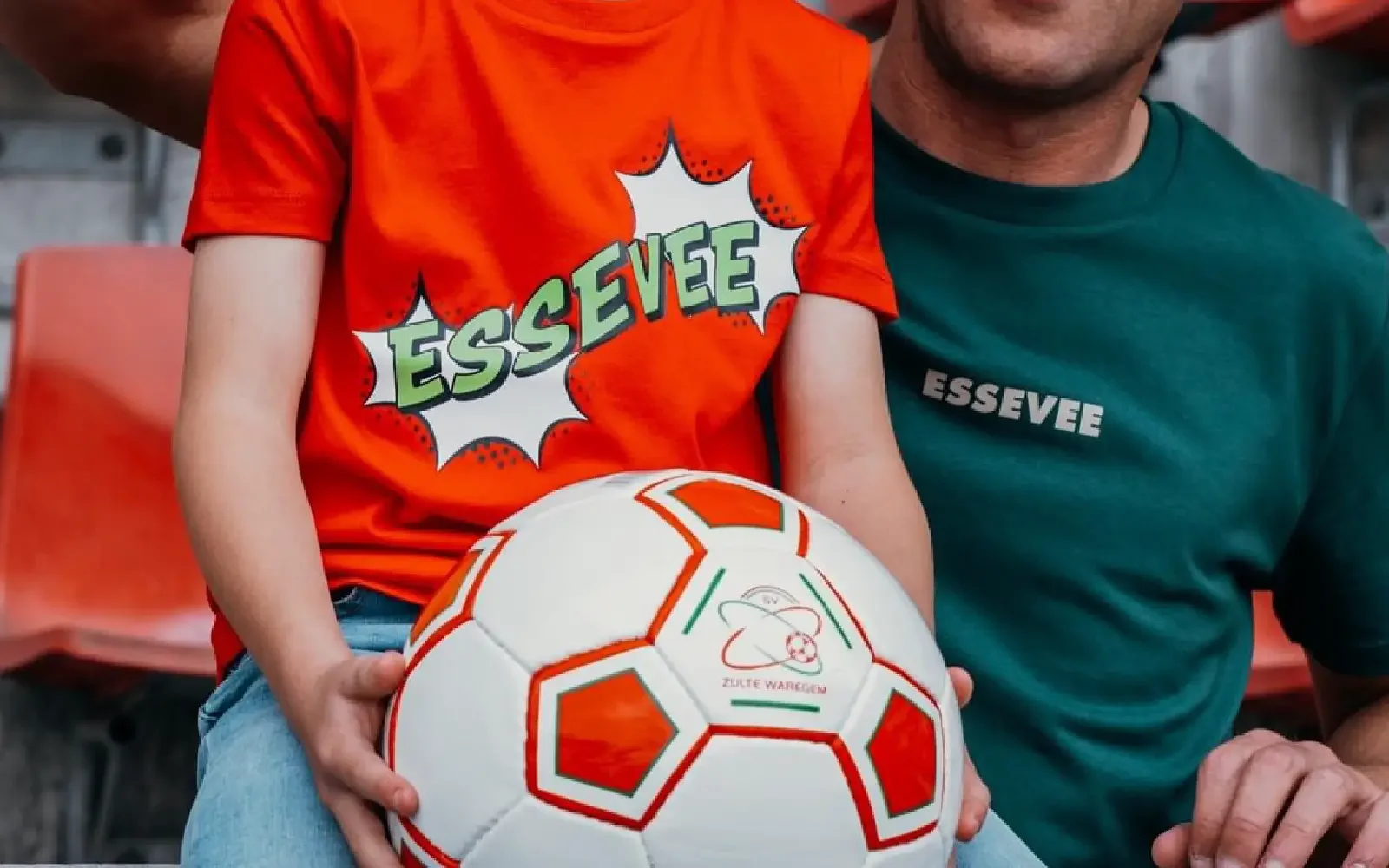 Zulte Waregem kids’ football T-shirt designs by Nope Design, playful sports fan merchandise.