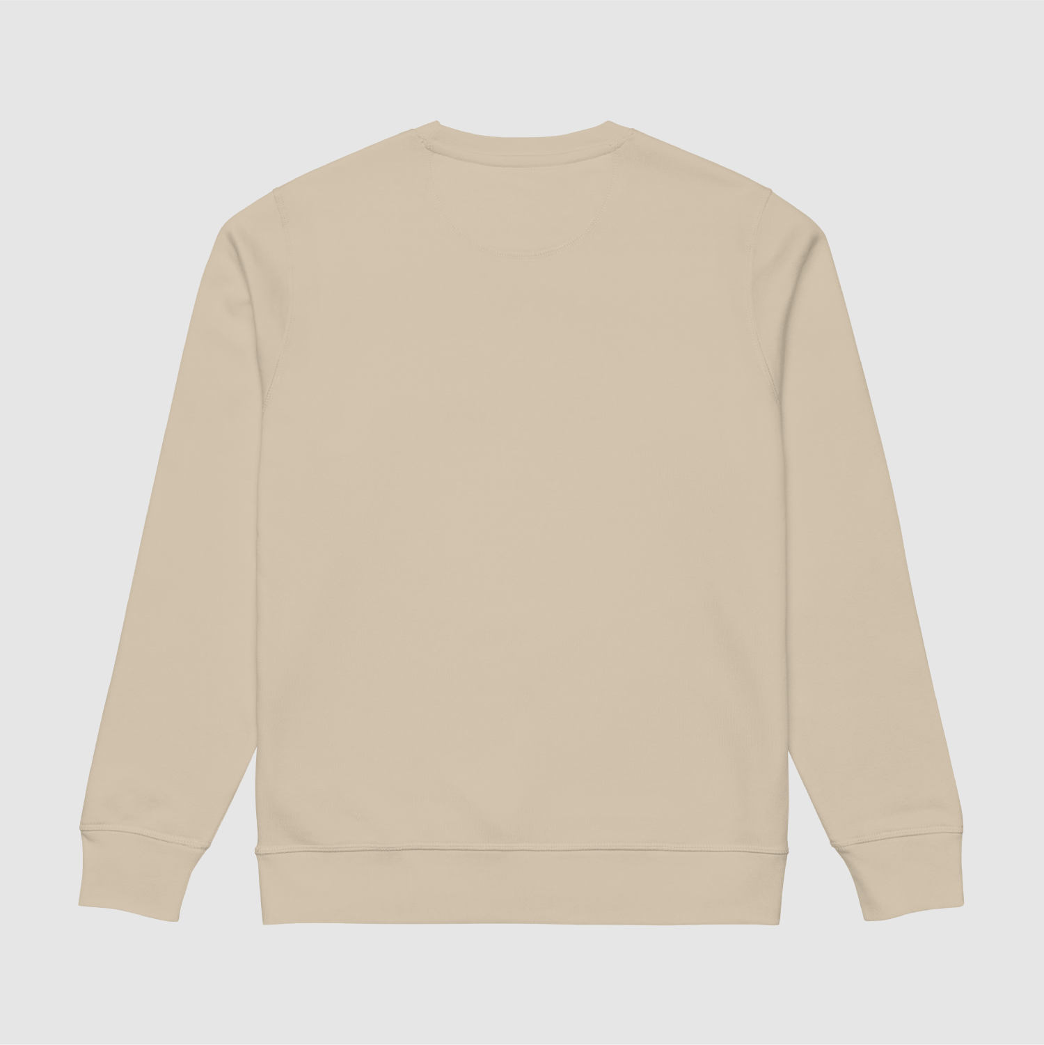 Plain back of the Nope 3D Logo Sweatshirt – Desert Dust colour
