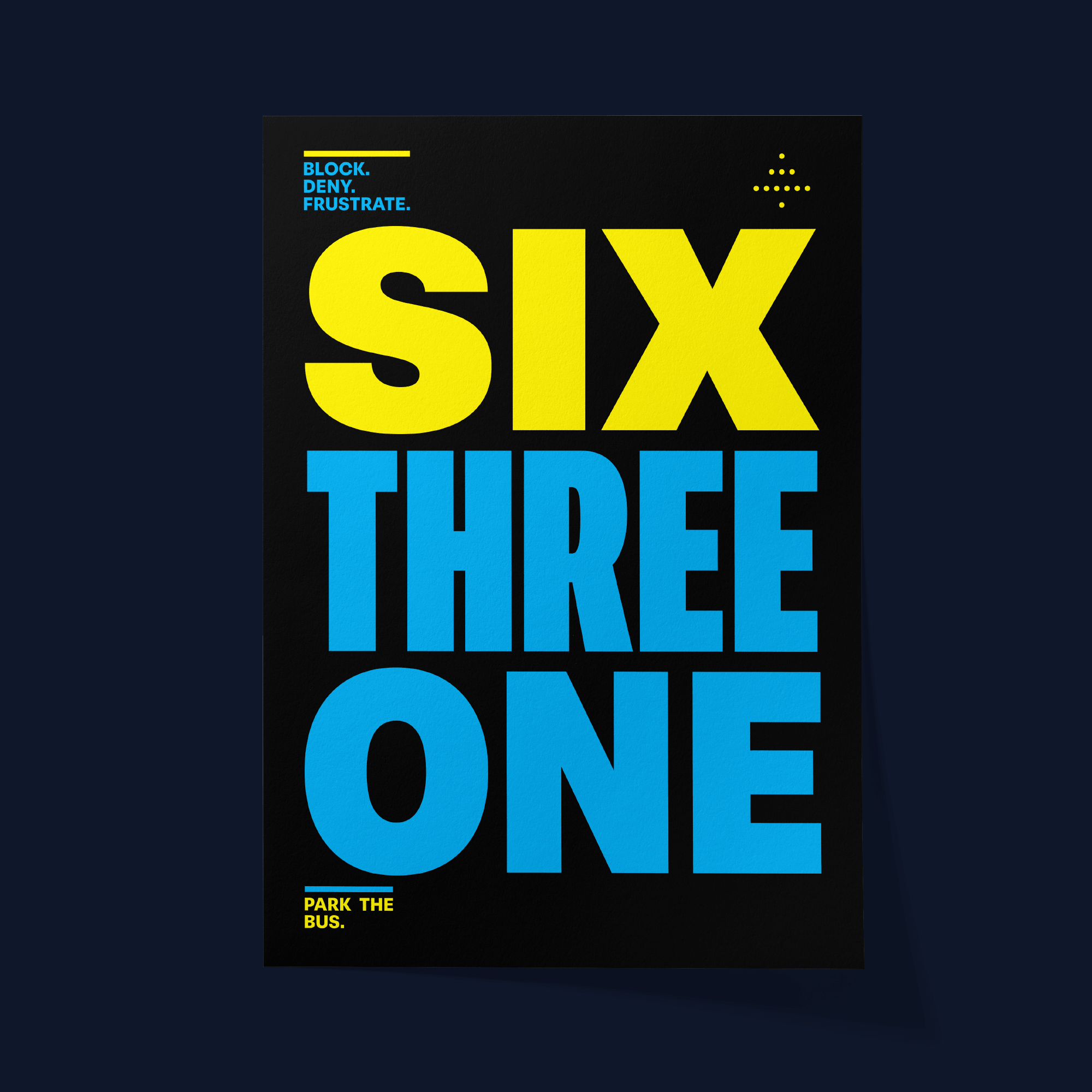 6-3-1 football formation poster print mockup celebrating ultra-defensive football tactics, deep defensive blocks and classic counter-attacking strategy.