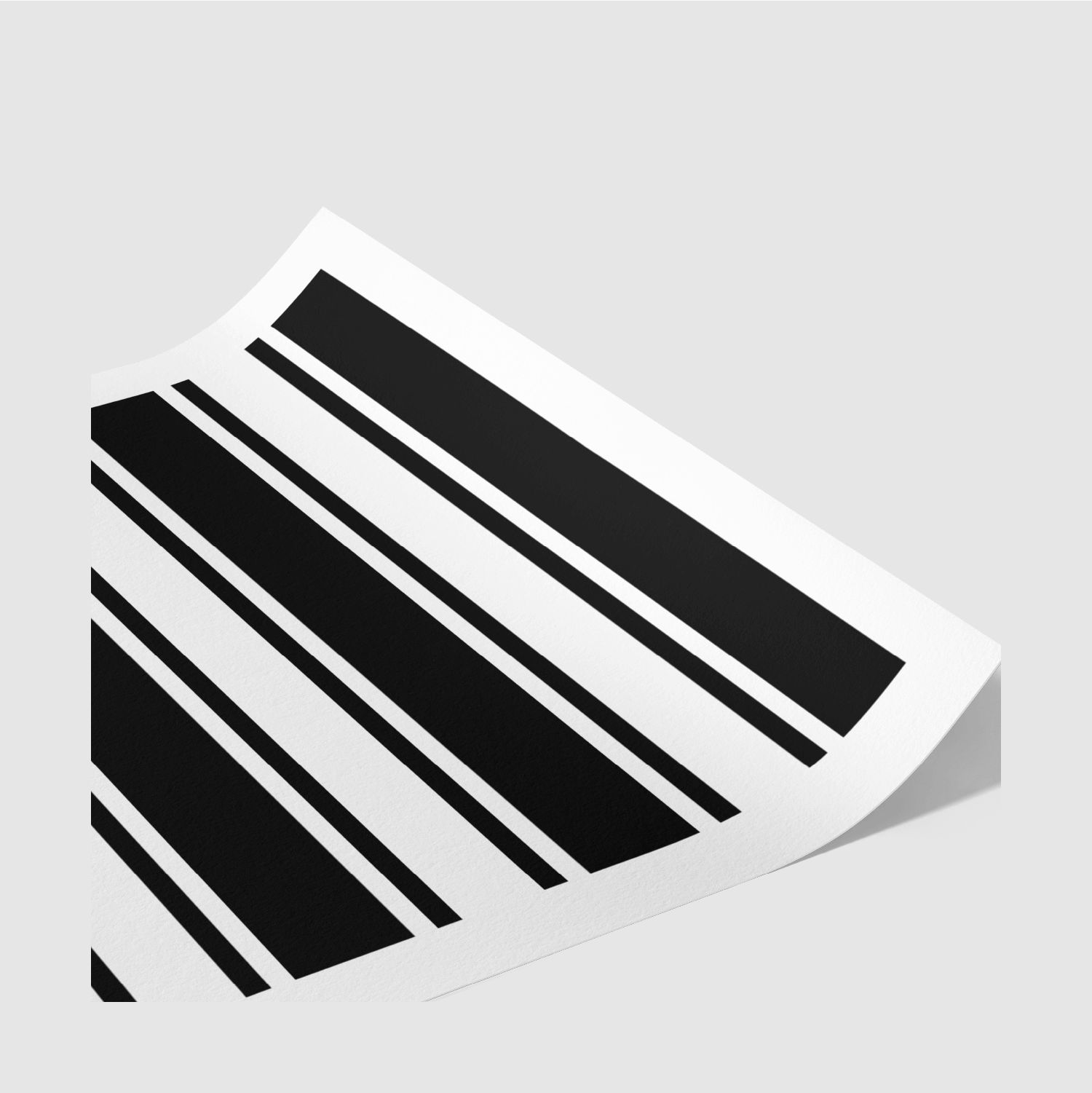 Rolled corner view of Old Faithful Hull rugby league art print – minimalist black and white