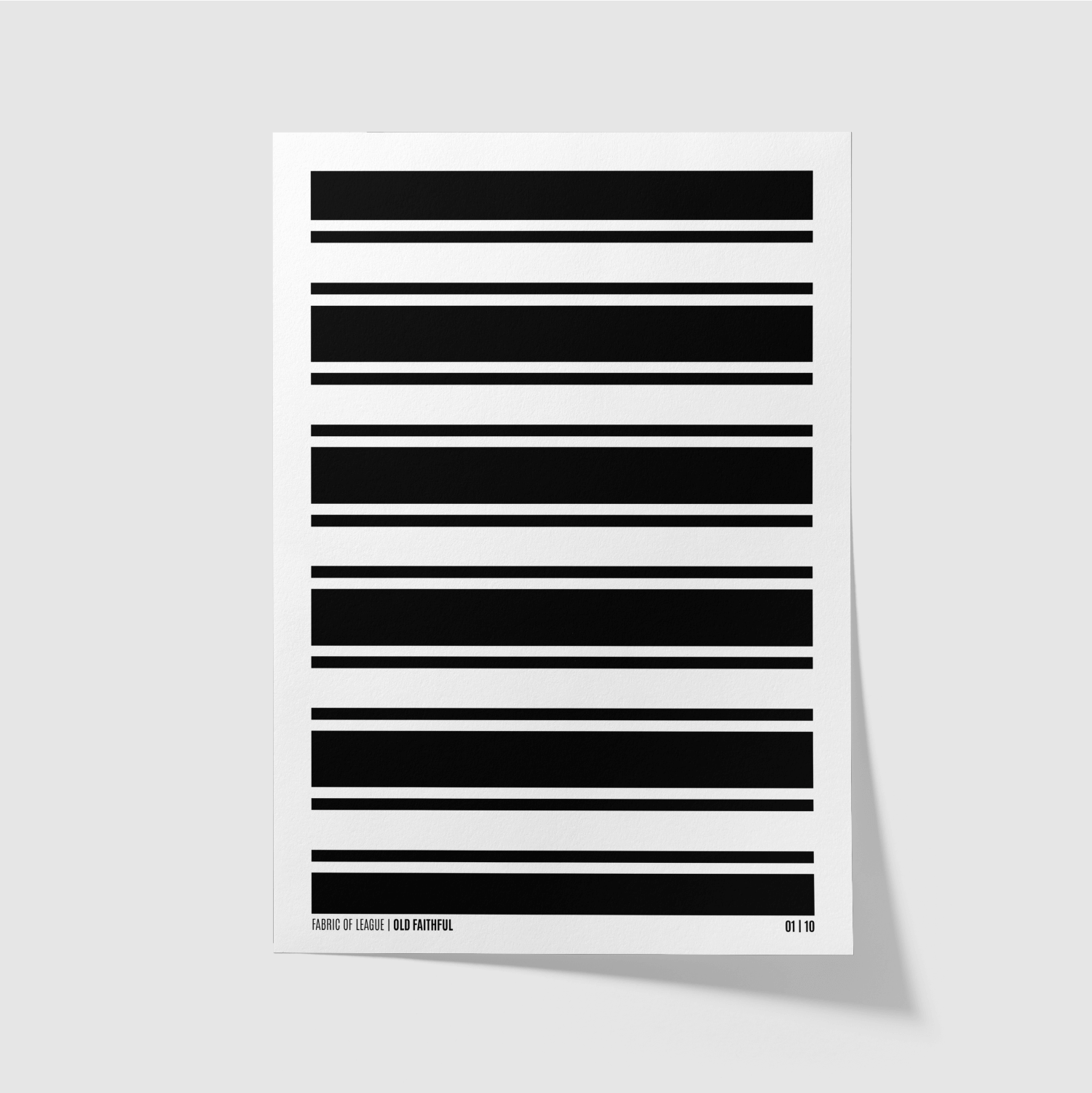 Fabric of League – Old Faithful Hull Rugby League Art Print unframed minimal black and white design