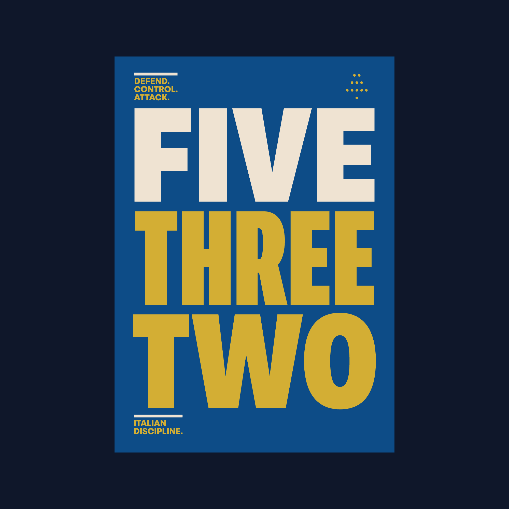 5-3-2 Football Formation Poster Digital Download