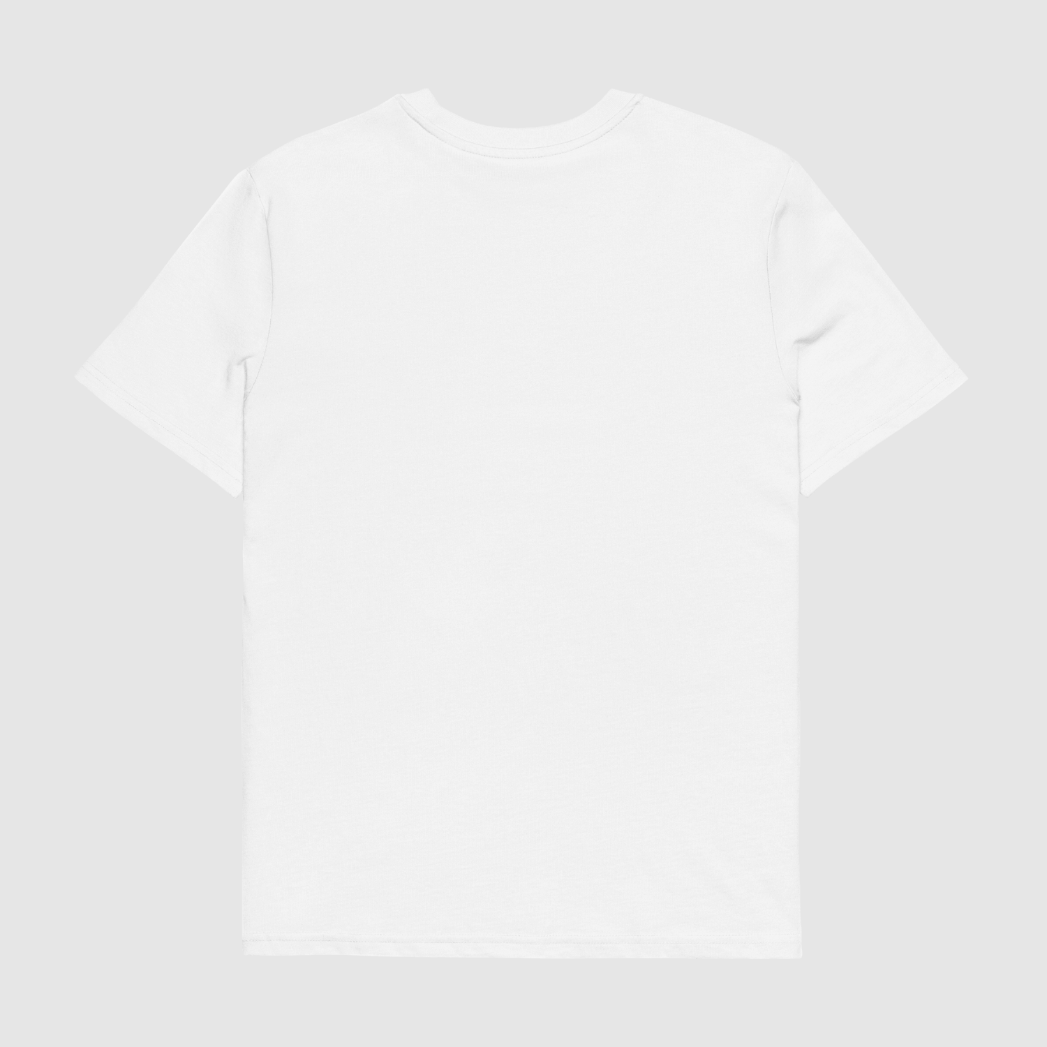 Back view of the white Nope 3D Logo T-shirt – clean and graphic-free