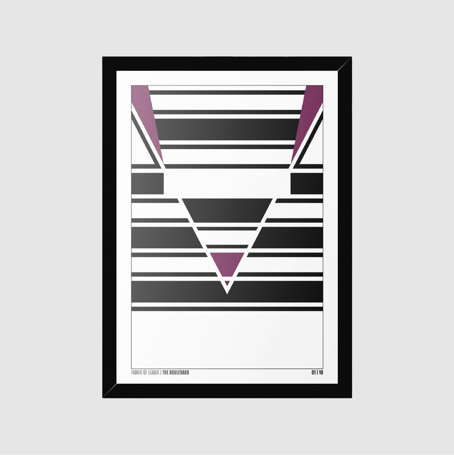 Fabric of League – The Boulevard framed wall art print inspired by Hull rugby league 1993 shirt