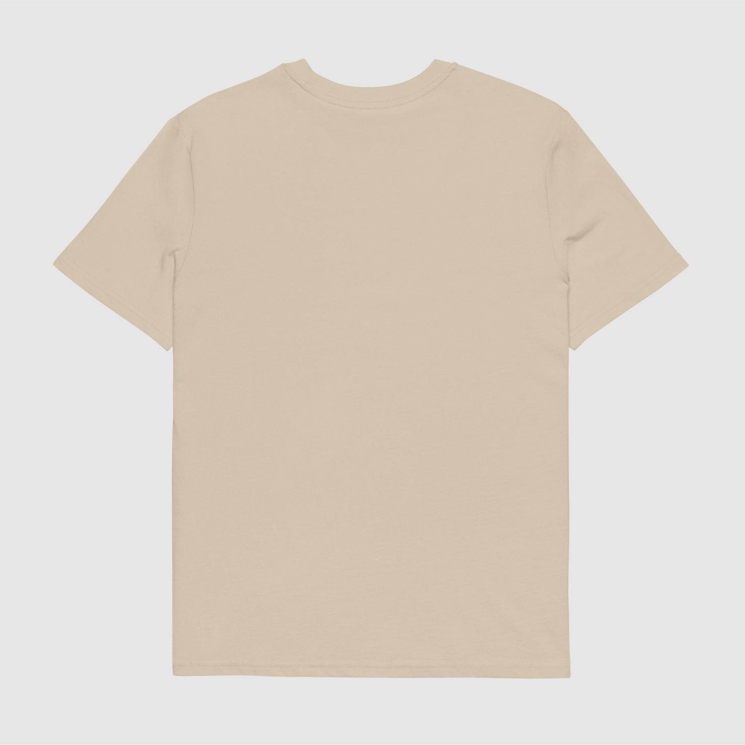 Plain back view of the Desert Dust Nope 3D Logo Tee