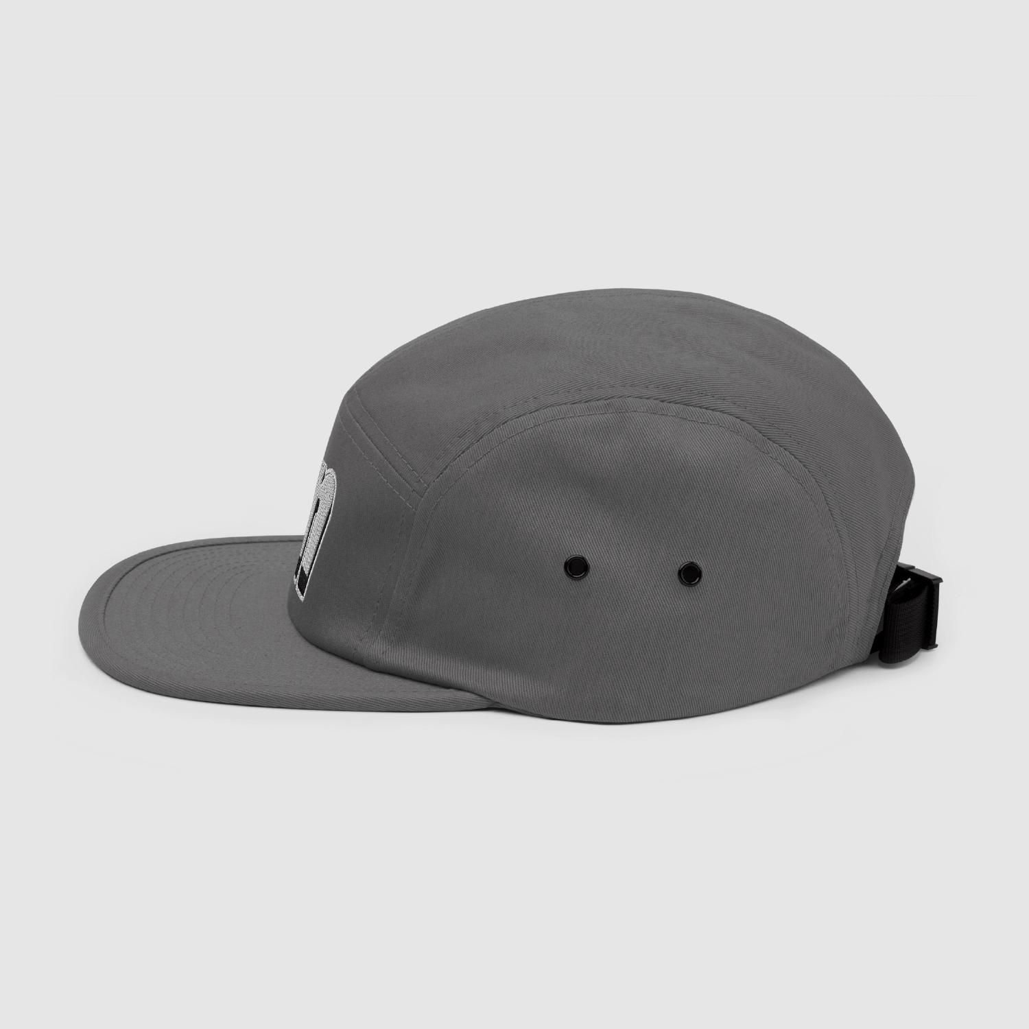 'N' Grey 5 Panel Cap Image_Five Panel Cap 3.png