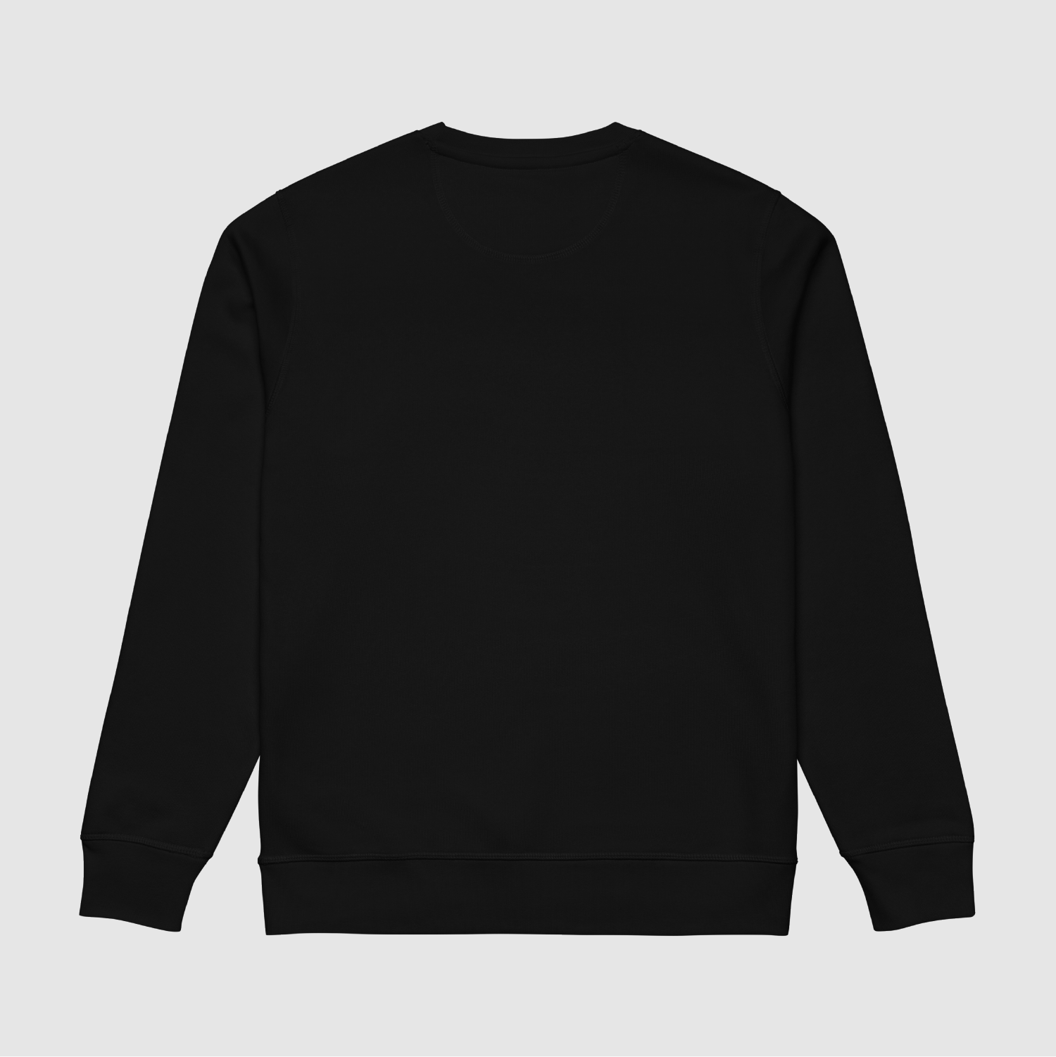 Plain black back of Nope 3D Logo Sweatshirt – clean and graphic-free