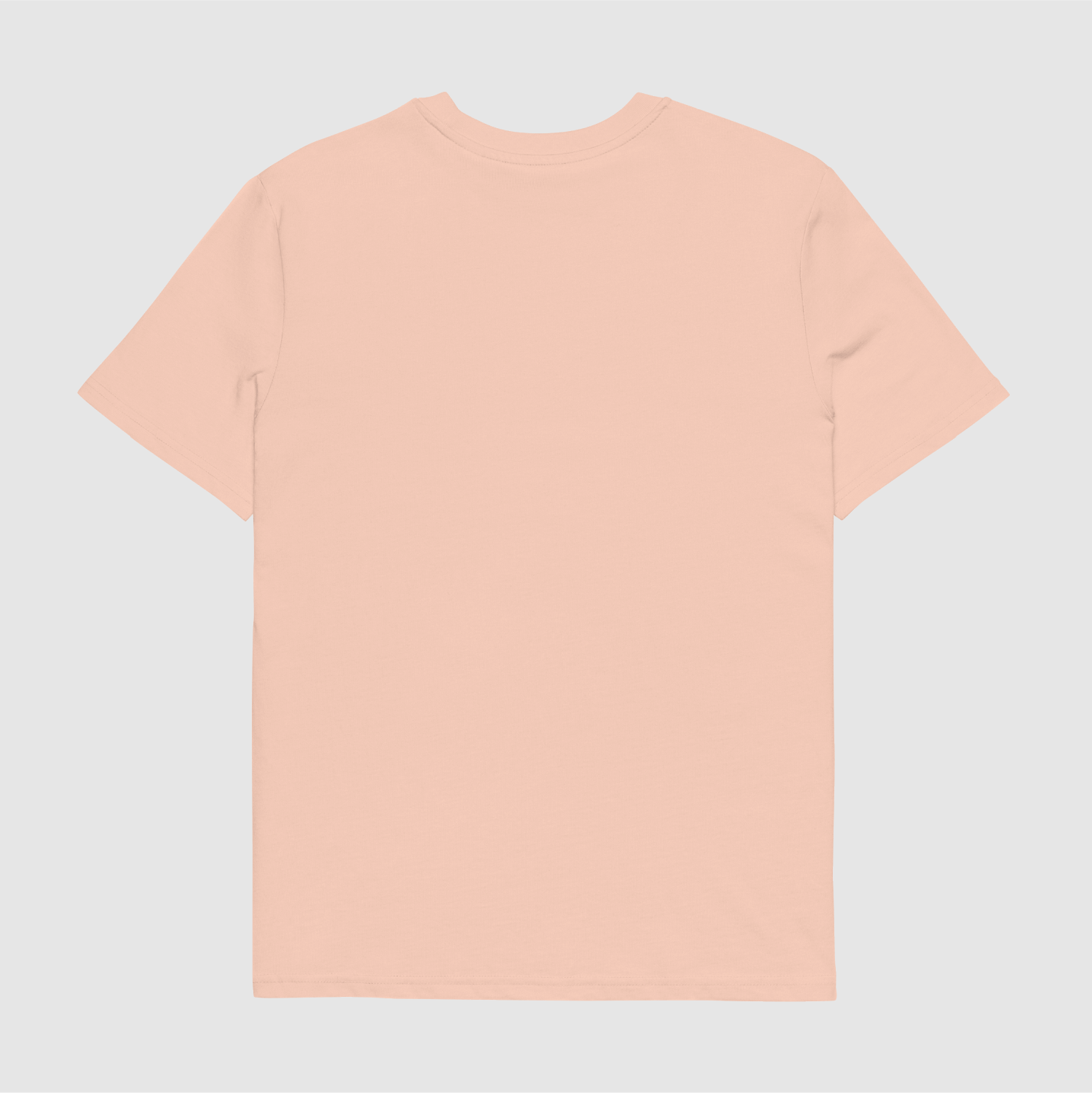 Back view of peach Nope tee – clean and unprinted