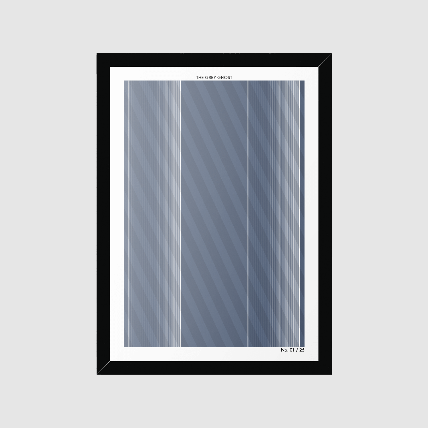 Framed version of The Grey Ghost football shirt print – Euro 96 England kit tribute