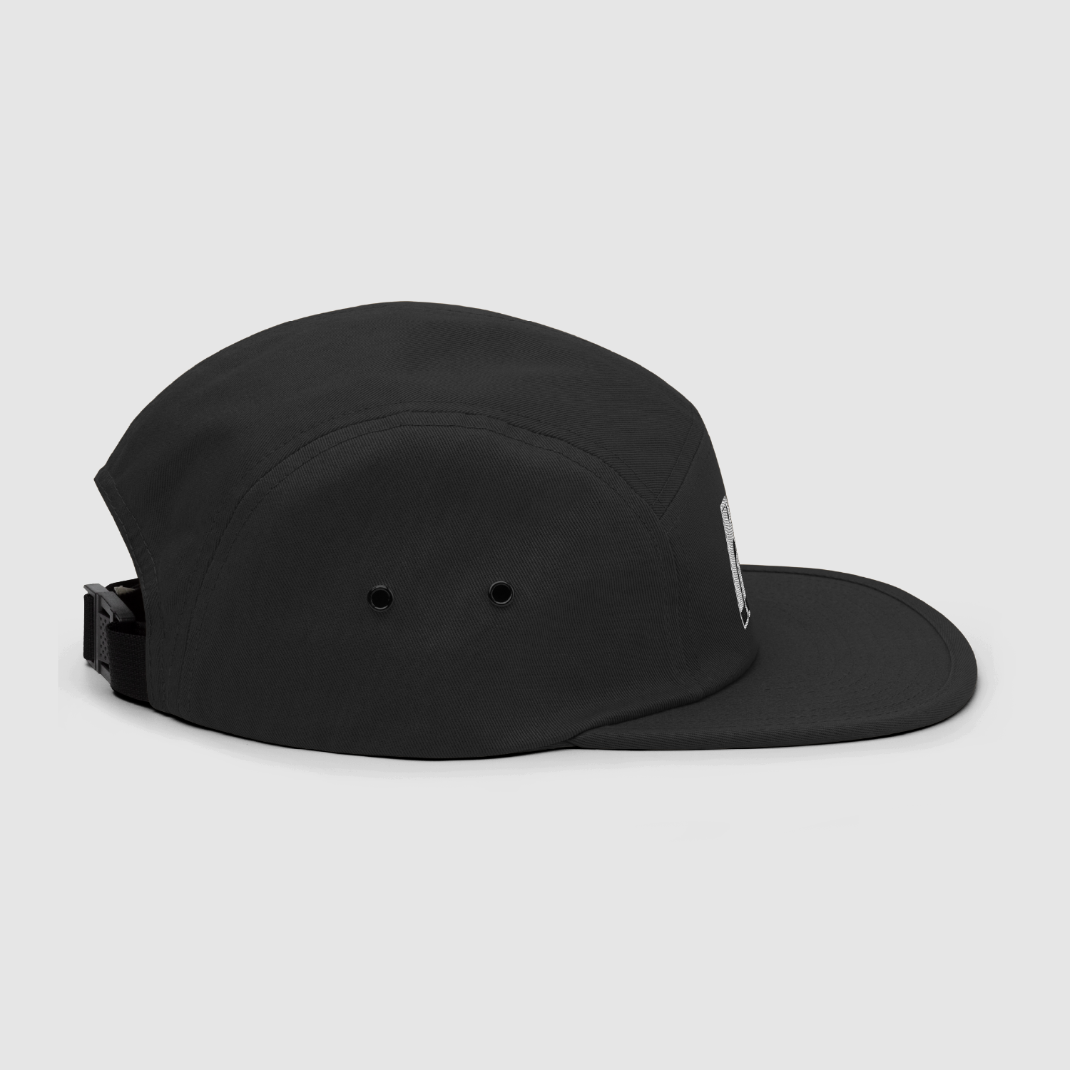 'N' Black 5 Panel Cap Image_Five Panel Cap 5.png