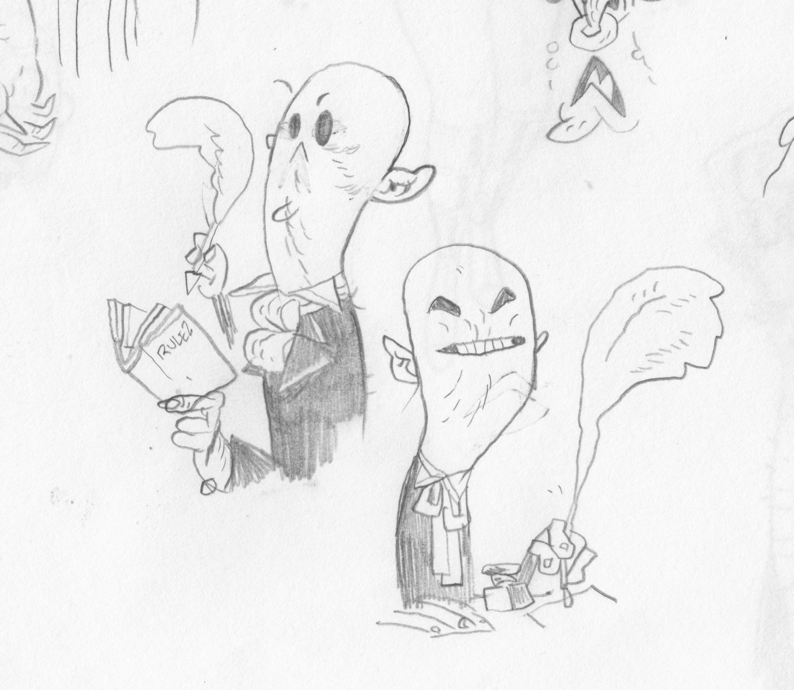 Hobgoblins at work.
