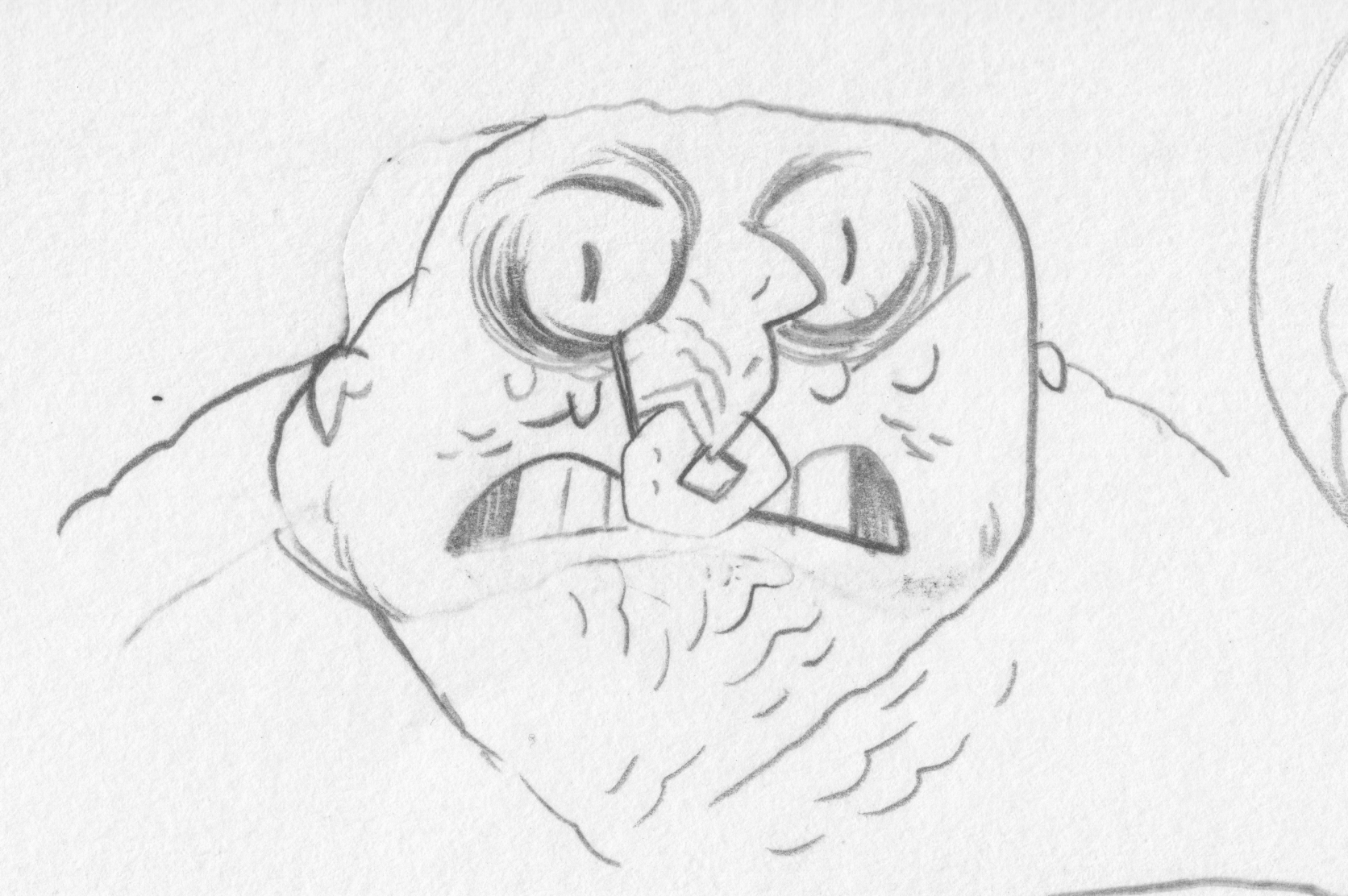 An early orc, distressed.