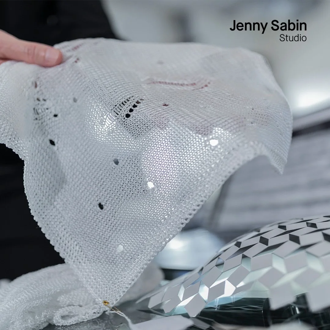 DataKnit | Prototypes
.
.
In developing DataKnit, we began with a series of knitted prototypes that tested how data could directly inform material, pattern, and spatial behavior. Each sample explored variations in stitch logic, density, and geometry&