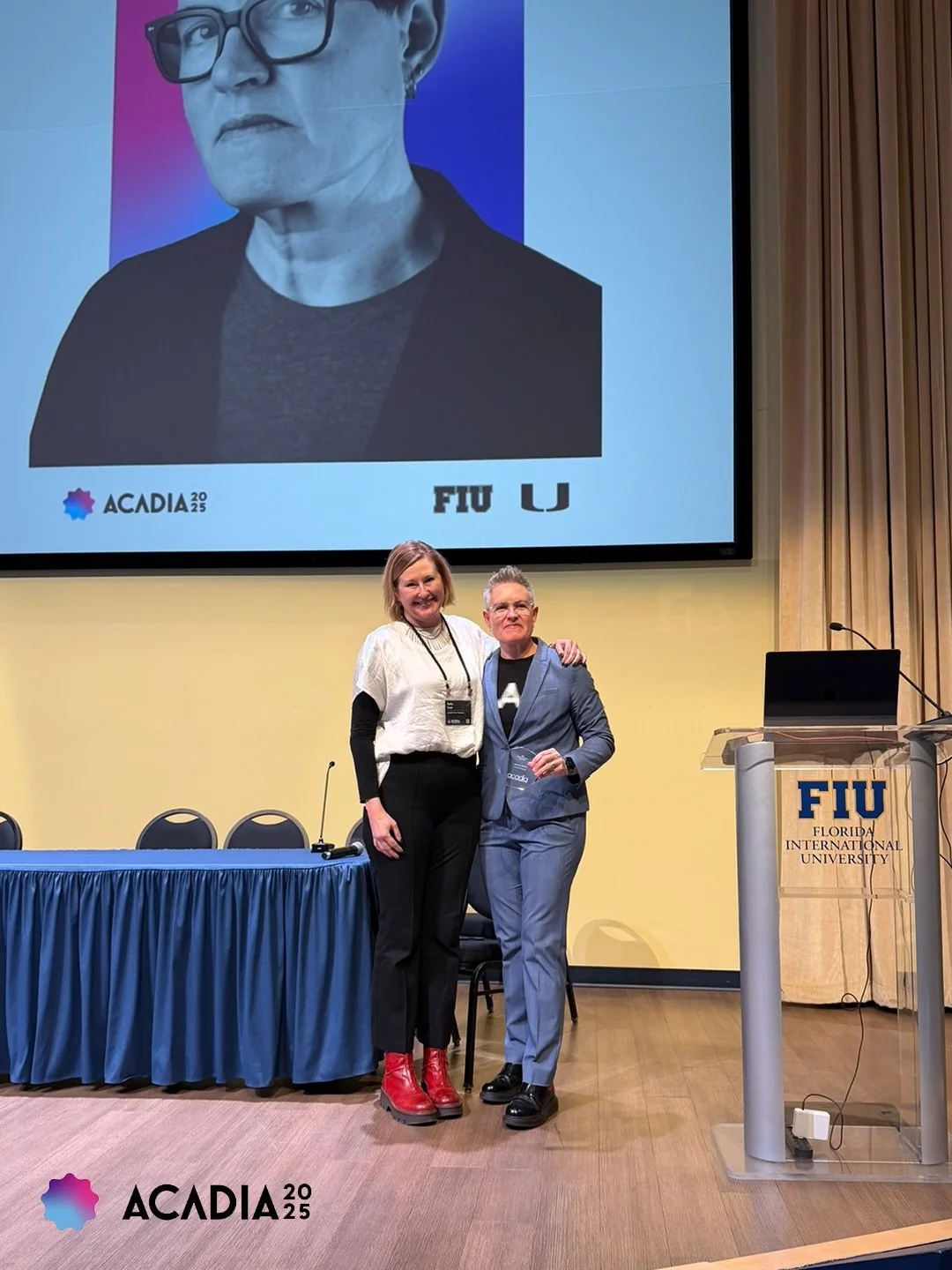 A few weeks ago, I was honored to receive the Society Award for Leadership at the ACADIA 2025 Conference. After many years of service and collaboration within this inspiring and inclusive community, I&rsquo;m deeply grateful to be recognized for my c