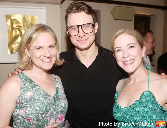 Cast party for Titanic , City Center Encores, June 2024 (with Daniel Beeman and Leah Horowitz) (Photo credit: Bruce Glikas)