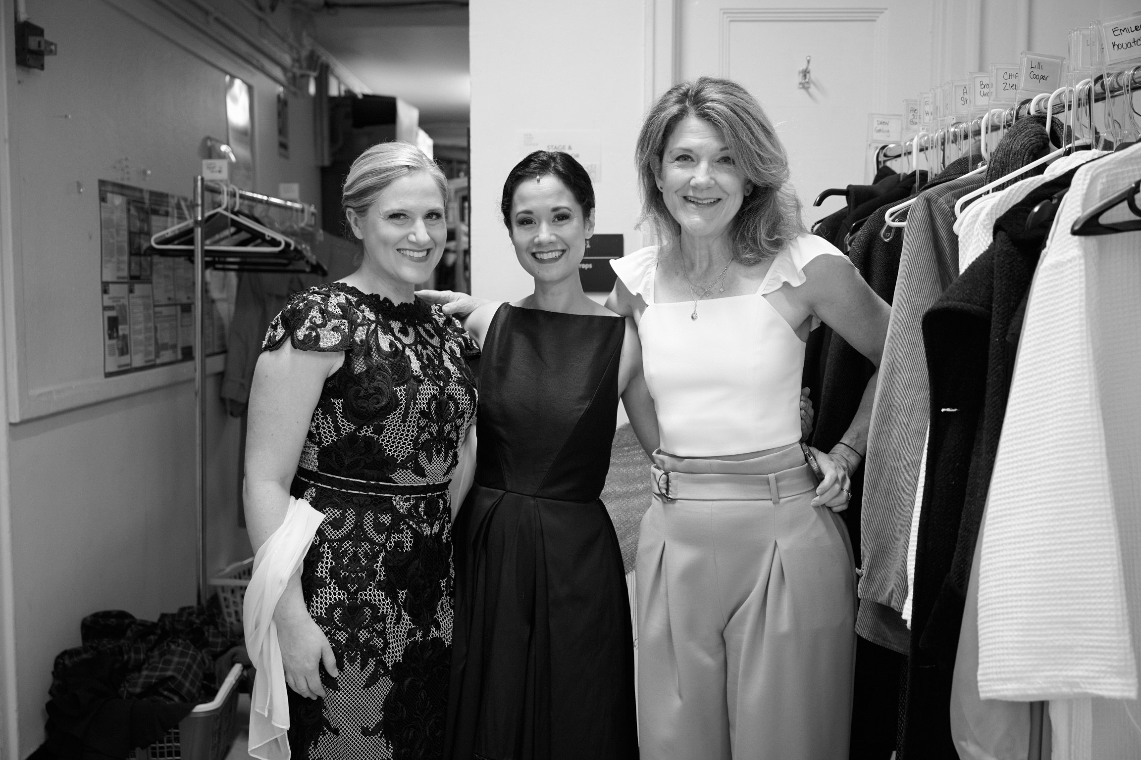 Backstage at Titanic with Ali Ewoldt and Victoria Clark, June 2024 (Photo credit: Jenny Anderson)