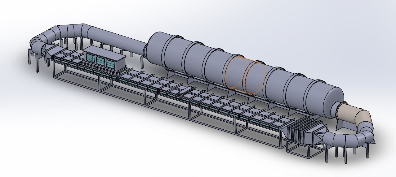 Rendering showing racetrack design.