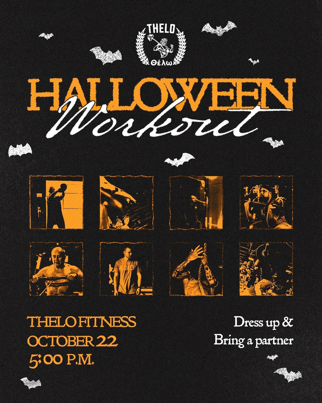 👻 Get ready for our annual HALLOWEEN WORKOUT 👻

Join us on Wednesday, October 22 at 5:00 p.m. for a scary good time! Make sure to wear your favorite costume &amp; bring a partner to join in on the fun!🎃