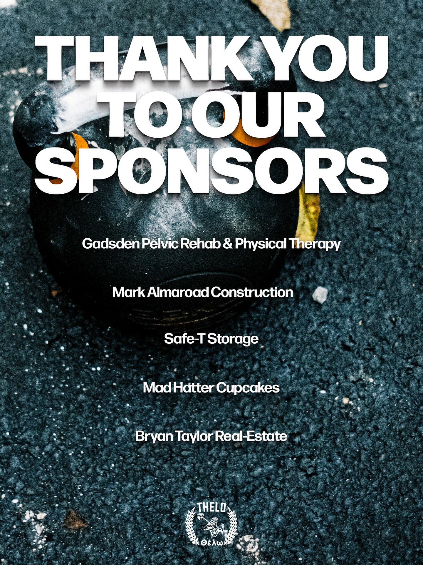 We&rsquo;re so grateful for our sponsors. The way small businesses lift each other up is what makes our community so strong!

🧱 Mark Almaroad Construction - Mark is the best! Several of our members have used him for their new builds. 

🩺 Gadsden Pe