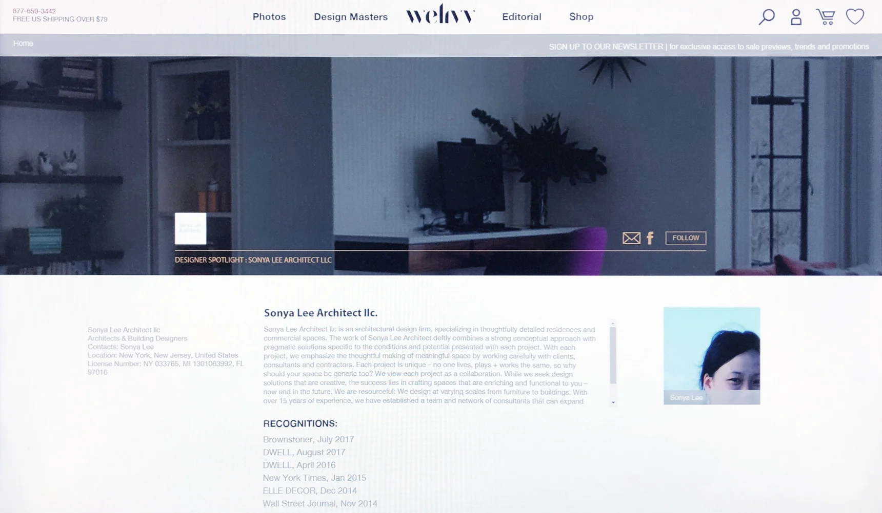 WeLivv April 2018 Sonya Lee Architect and their body of work is featured on WeLivv as part of a Design Influencer program, which spotlights interesting and inspiring design projects and the creatives behind them.