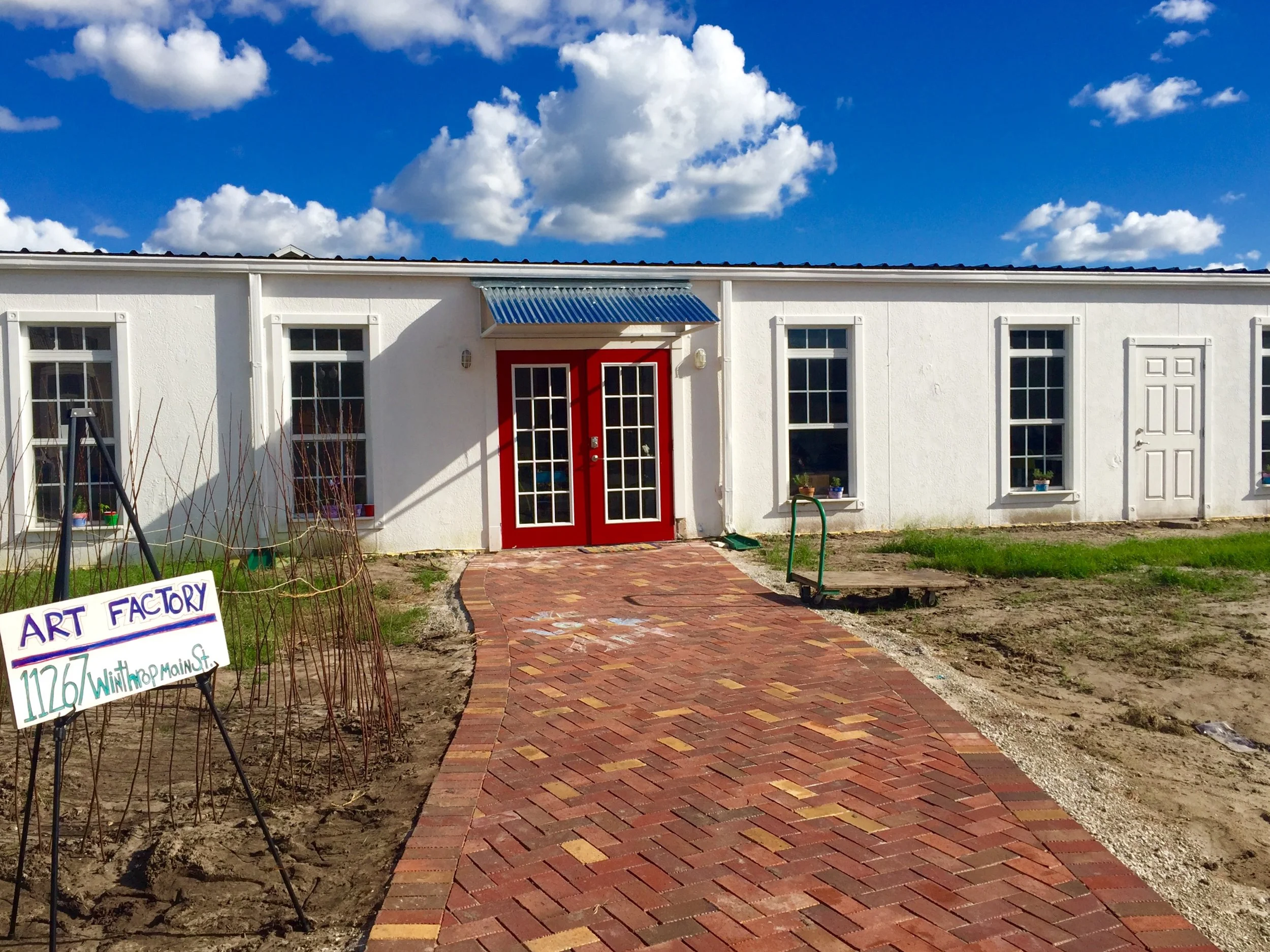 The exterior of the Art Factory at winthrop arts located at 11267 winthrop main street.
