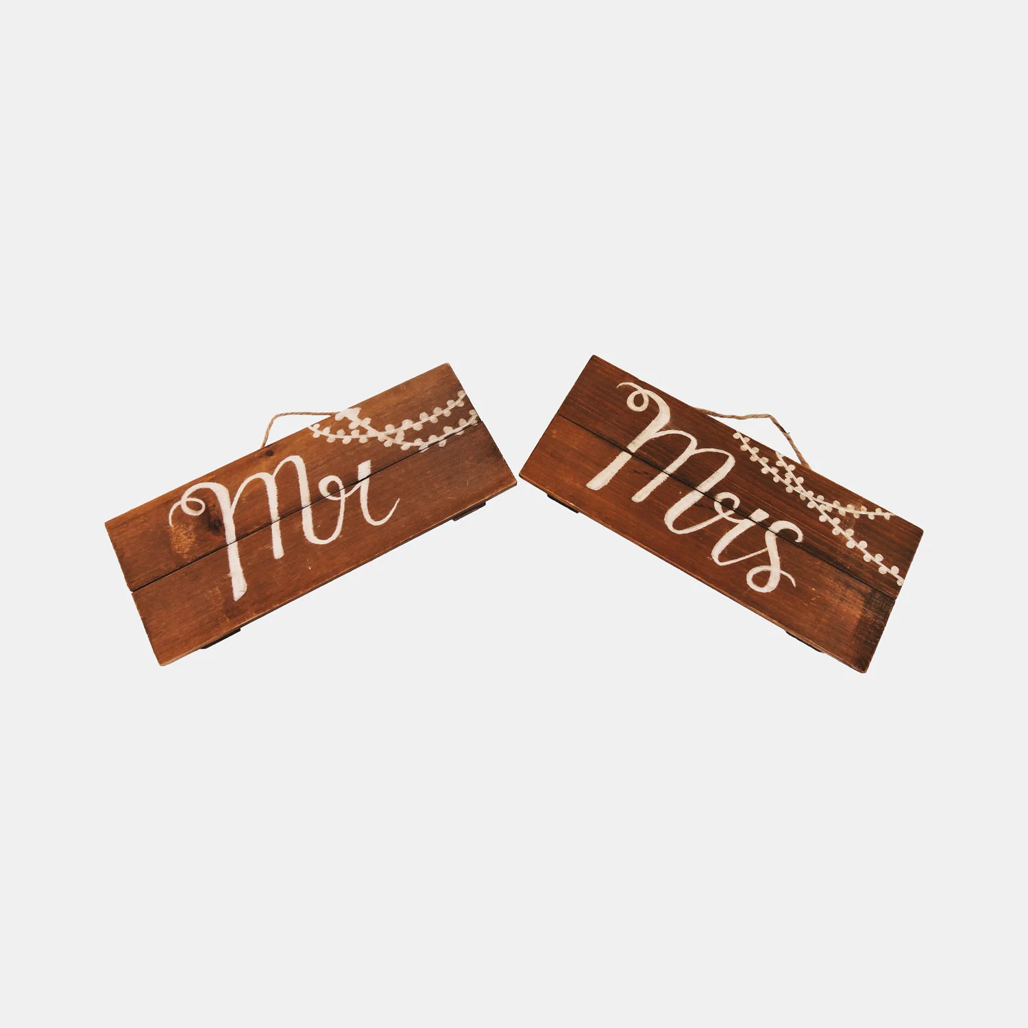 Mr. and Mrs. Wood Sign Rentals
