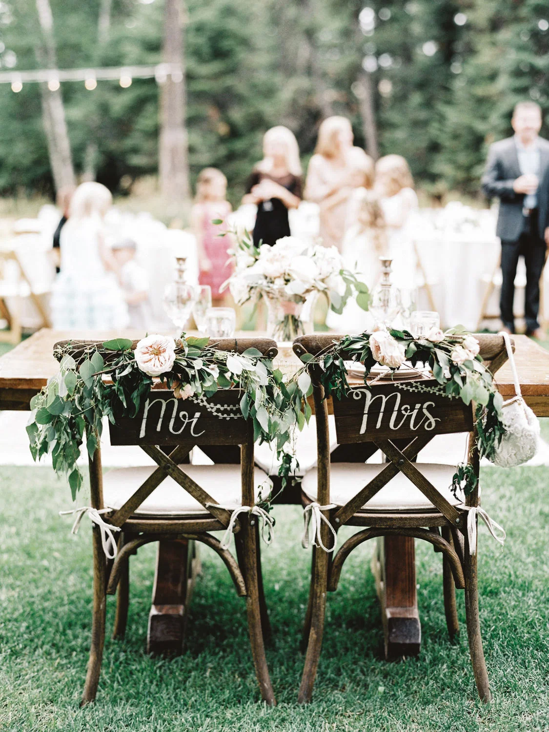 Mr. and Mrs. Wood Signs on Display