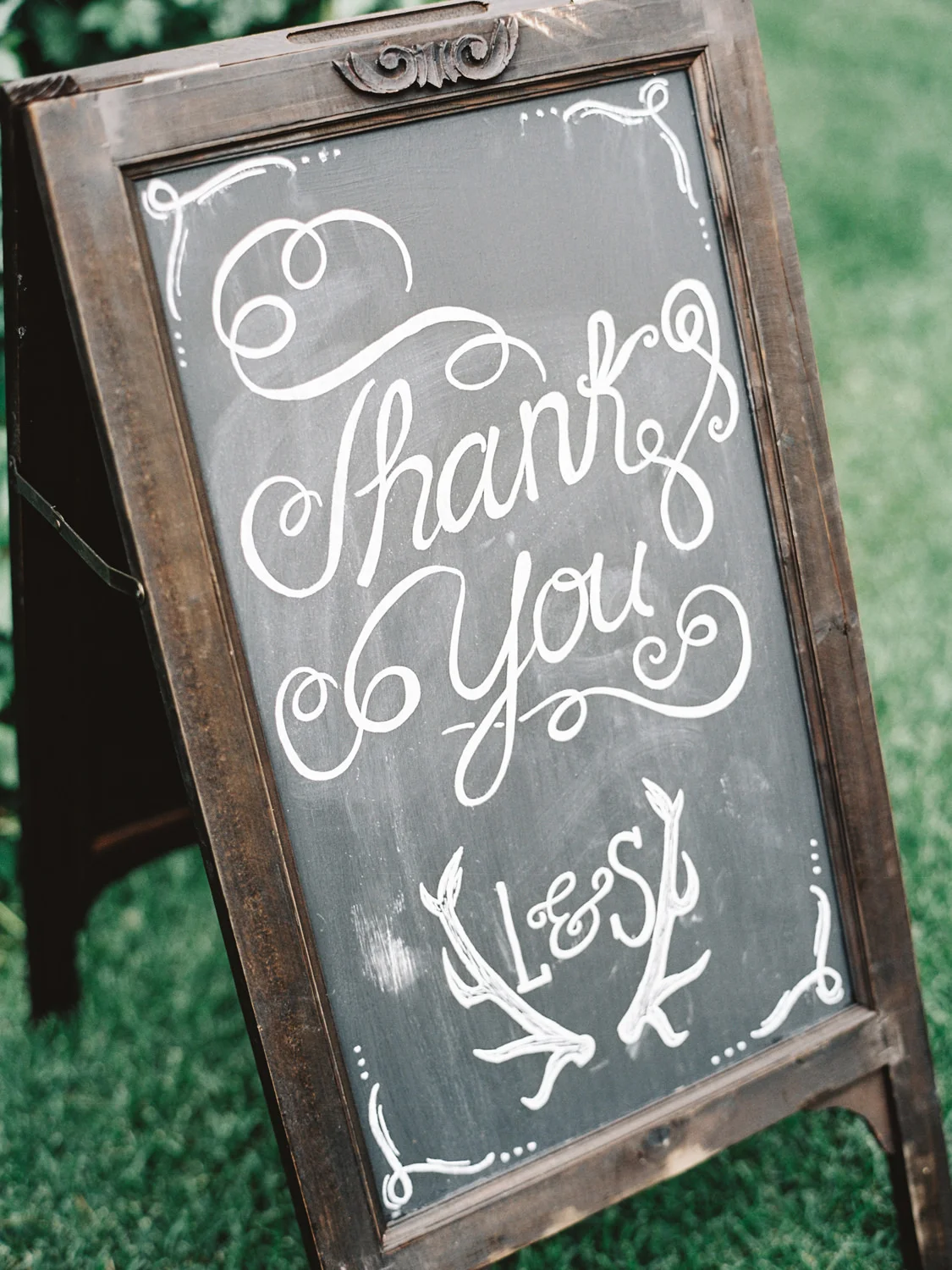 Bi-Fold Chalkboard Sign on Display