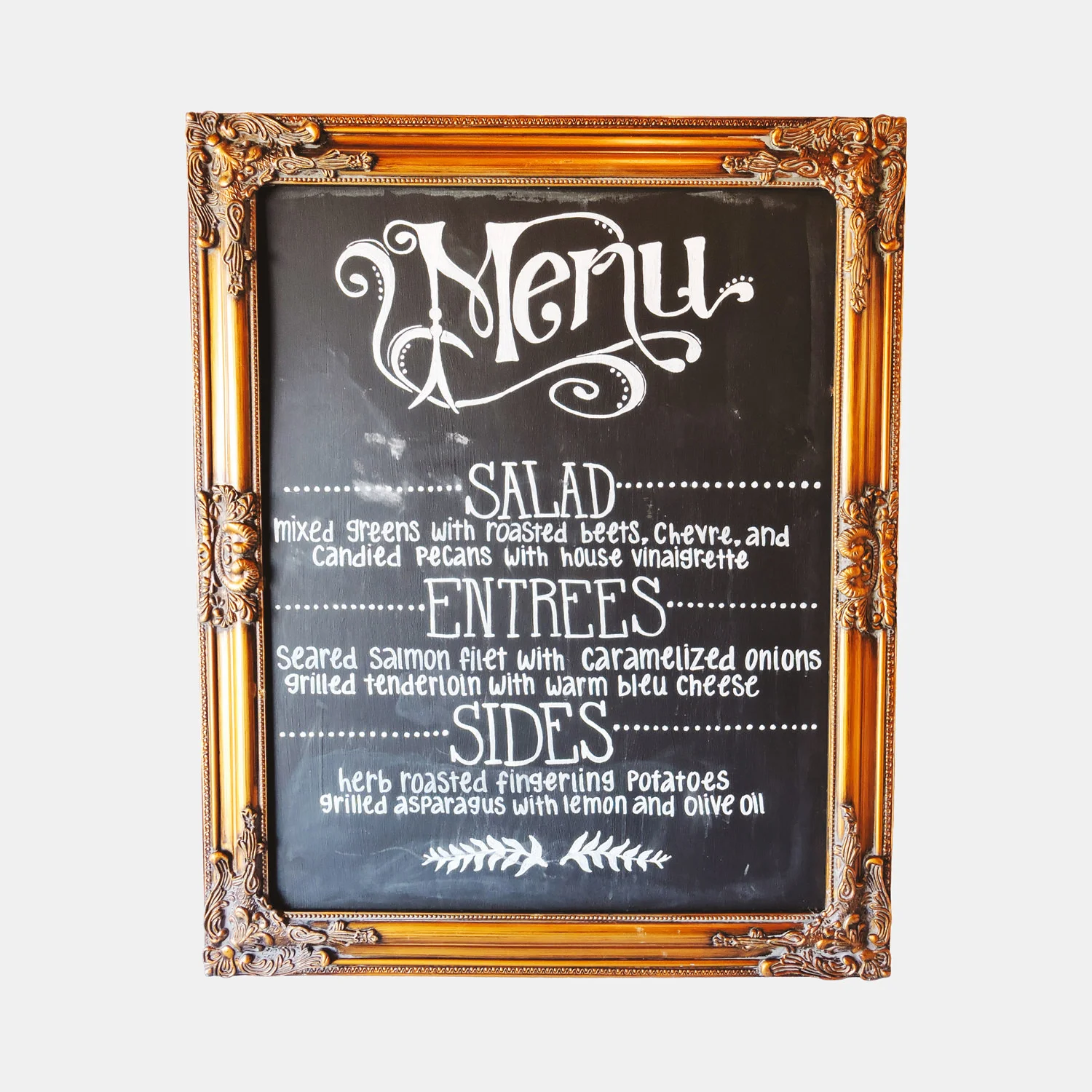 Large Vintage Chalkboard Frame Rental