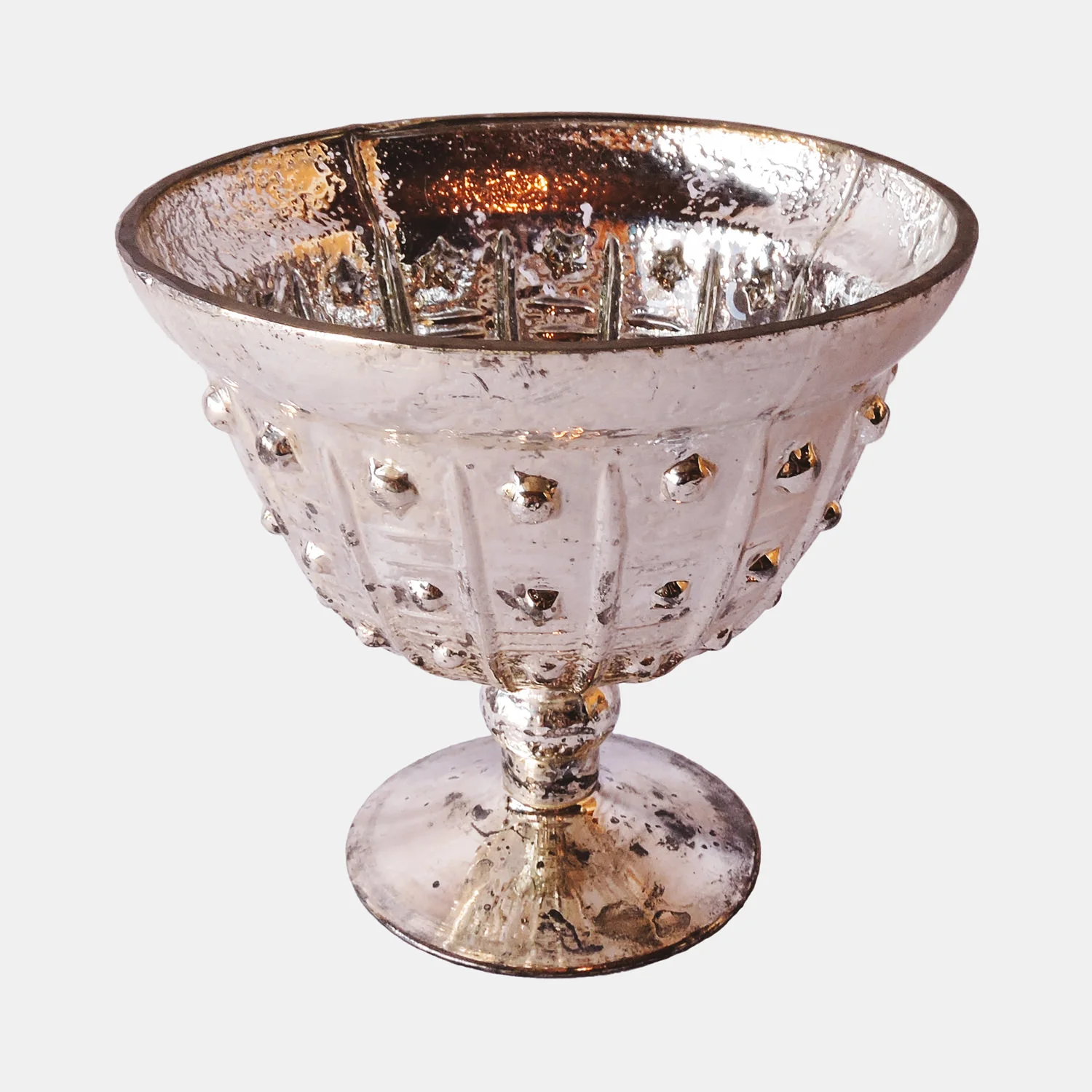 Mercury Glass Planter Rental