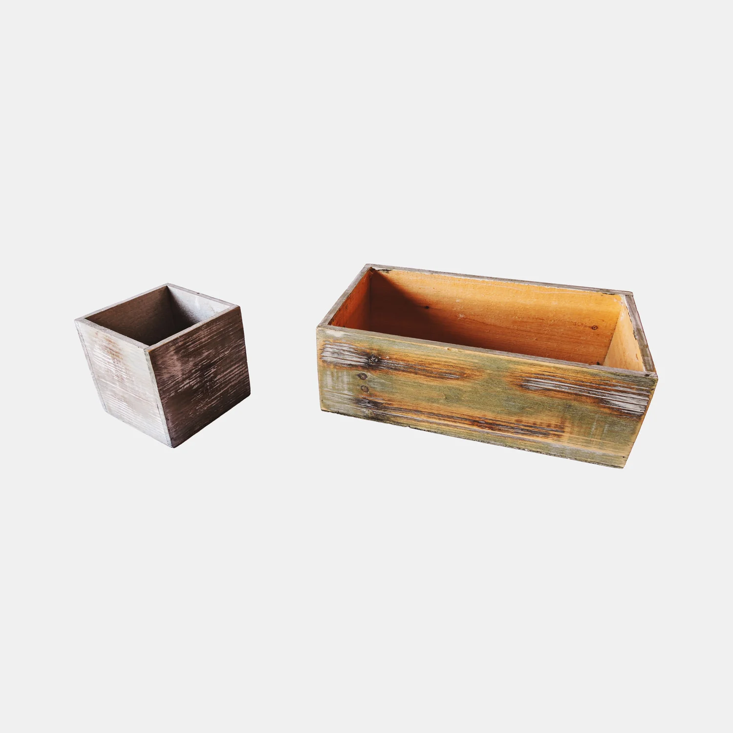 Assorted Wood Planter Rentals
