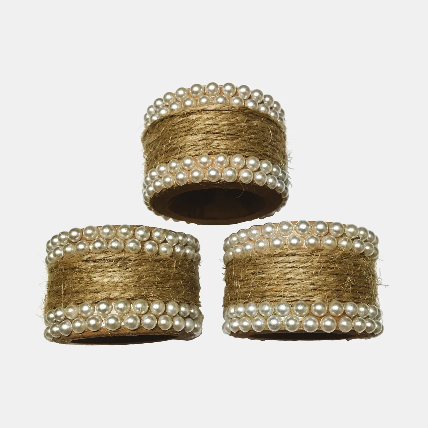 Pearl and Twine Napkin Ring Rentals