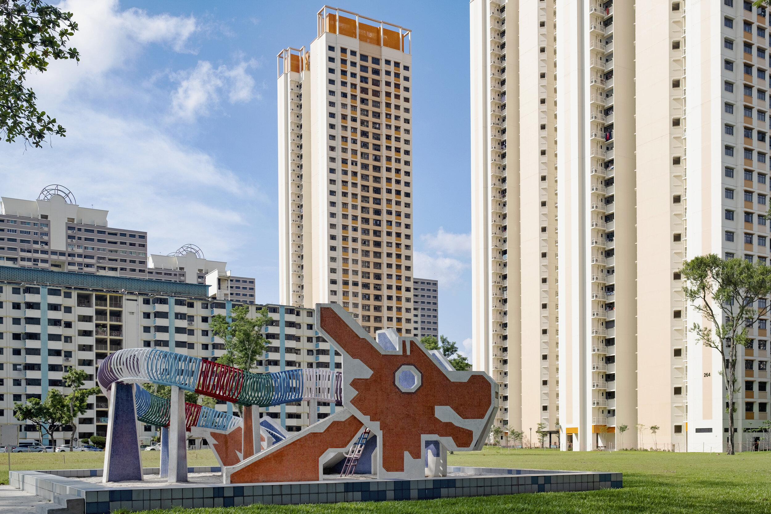  The Dragon Playground, one of two remaining playgrounds built for public housing estates by the Housing Development Board (HDB) in the 1970s, is seen in the satellite town of Toa Payoh in central Singapore 