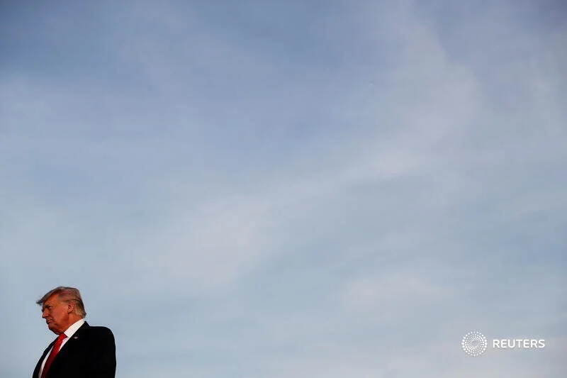  Former U.S. President Donald Trump attends his first post-presidency campaign rally at the Lorain County Fairgrounds in Wellington, Ohio, U.S., June 26, 2021. REUTERS/Shannon Stapleton 