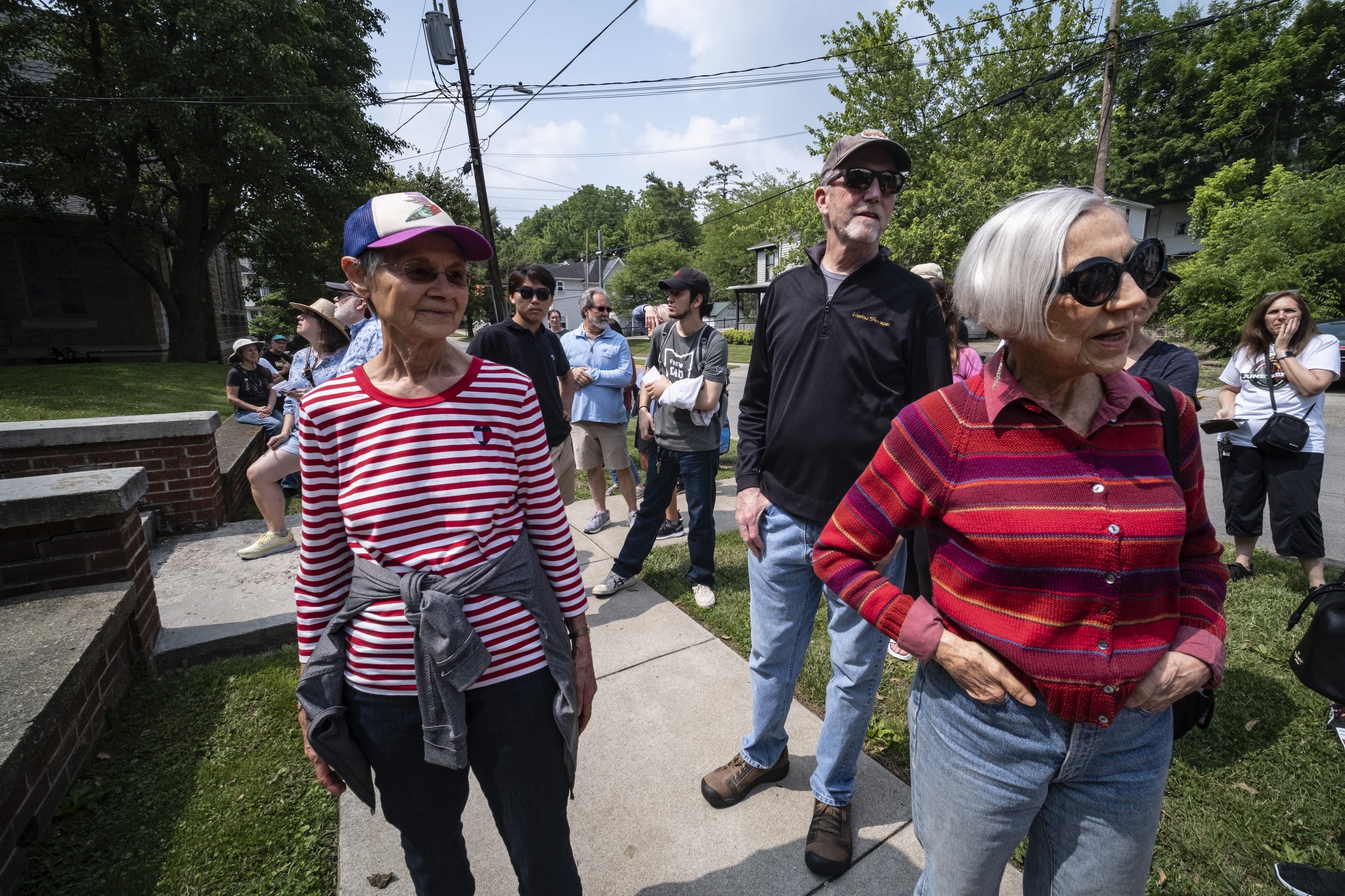  Moments captured during a Black history of Athens tour led by Dr. Trevellya "Tee" Ford-Ahmed as part of Ohio University's Juneteenth celebrations in Athens, Ohio, Saturday, June 17, 2023. Mount Zion Black Cultural Center/Loriene Perera 