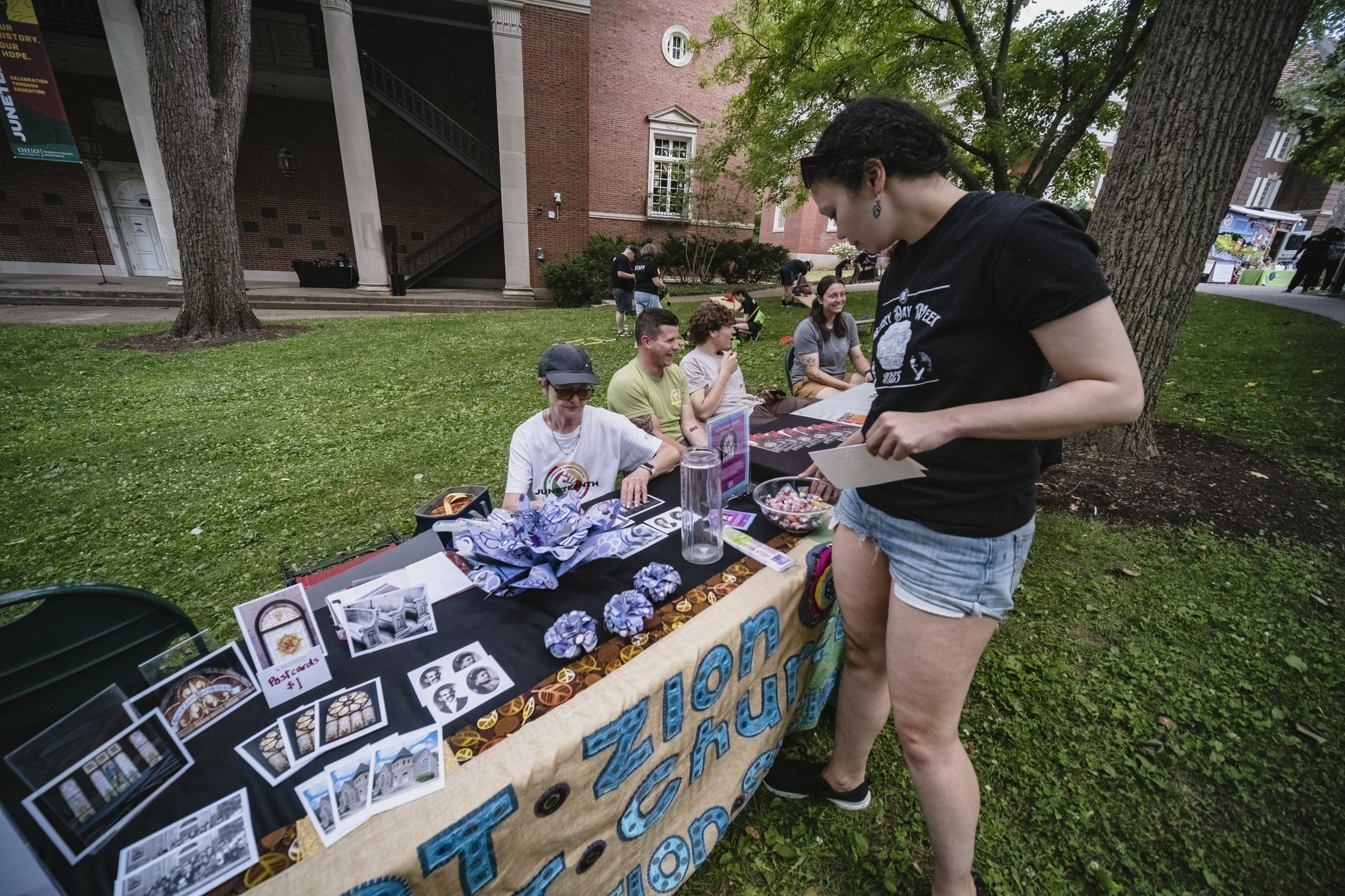  Juneteenth celebration moments at Ohio University's College Green in Athens, Ohio, Saturday, June 17, 2023. Mount Zion Black Cultural Center/Loriene Perera 