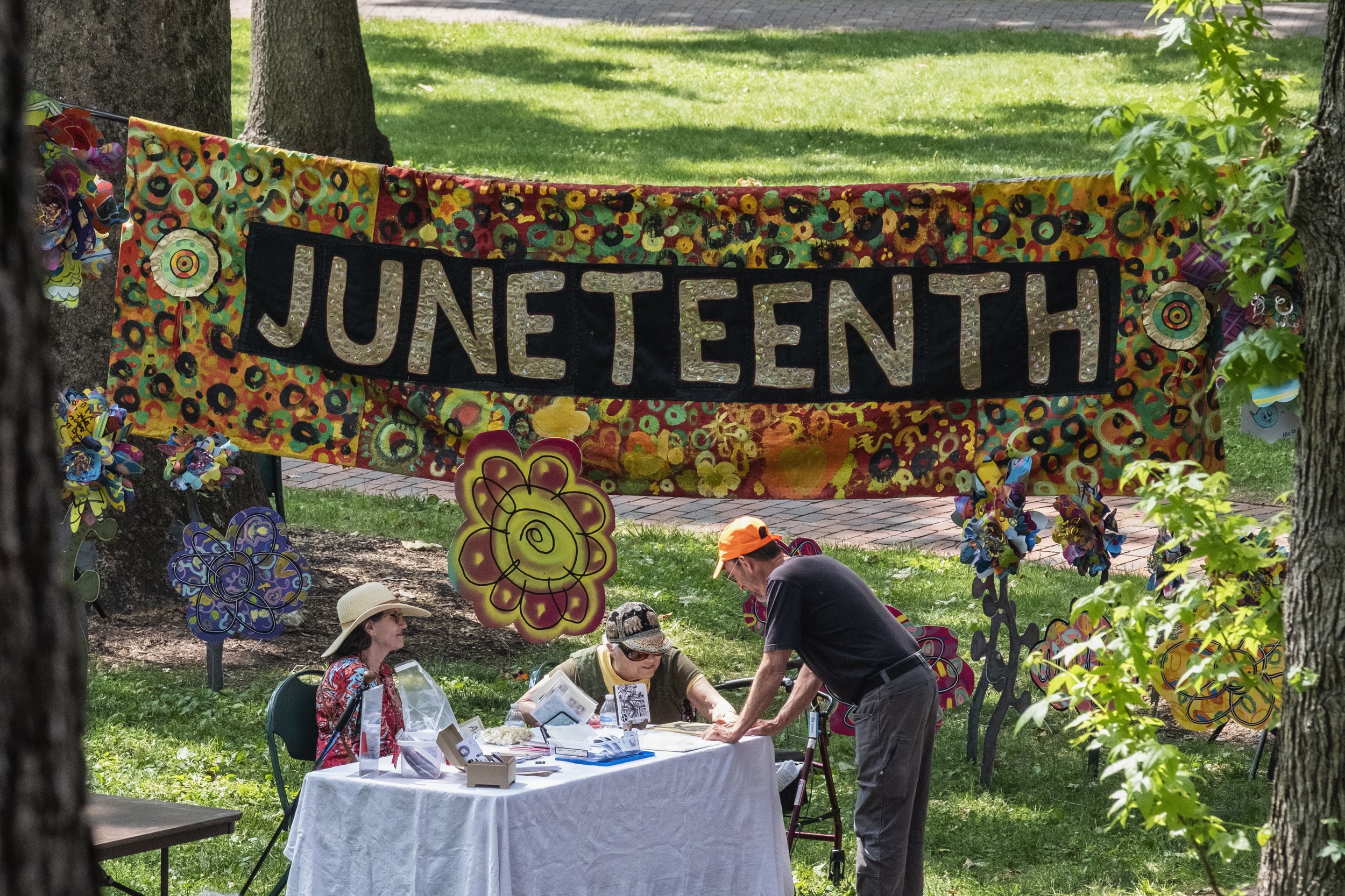  Juneteenth celebration moments at Ohio University's College Green in Athens, Ohio, Saturday, June 17, 2023. Mount Zion Black Cultural Center/Loriene Perera 