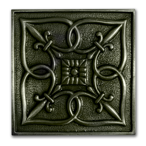 4 X 4 FLEUR DE LIS — Metal Tile Tech