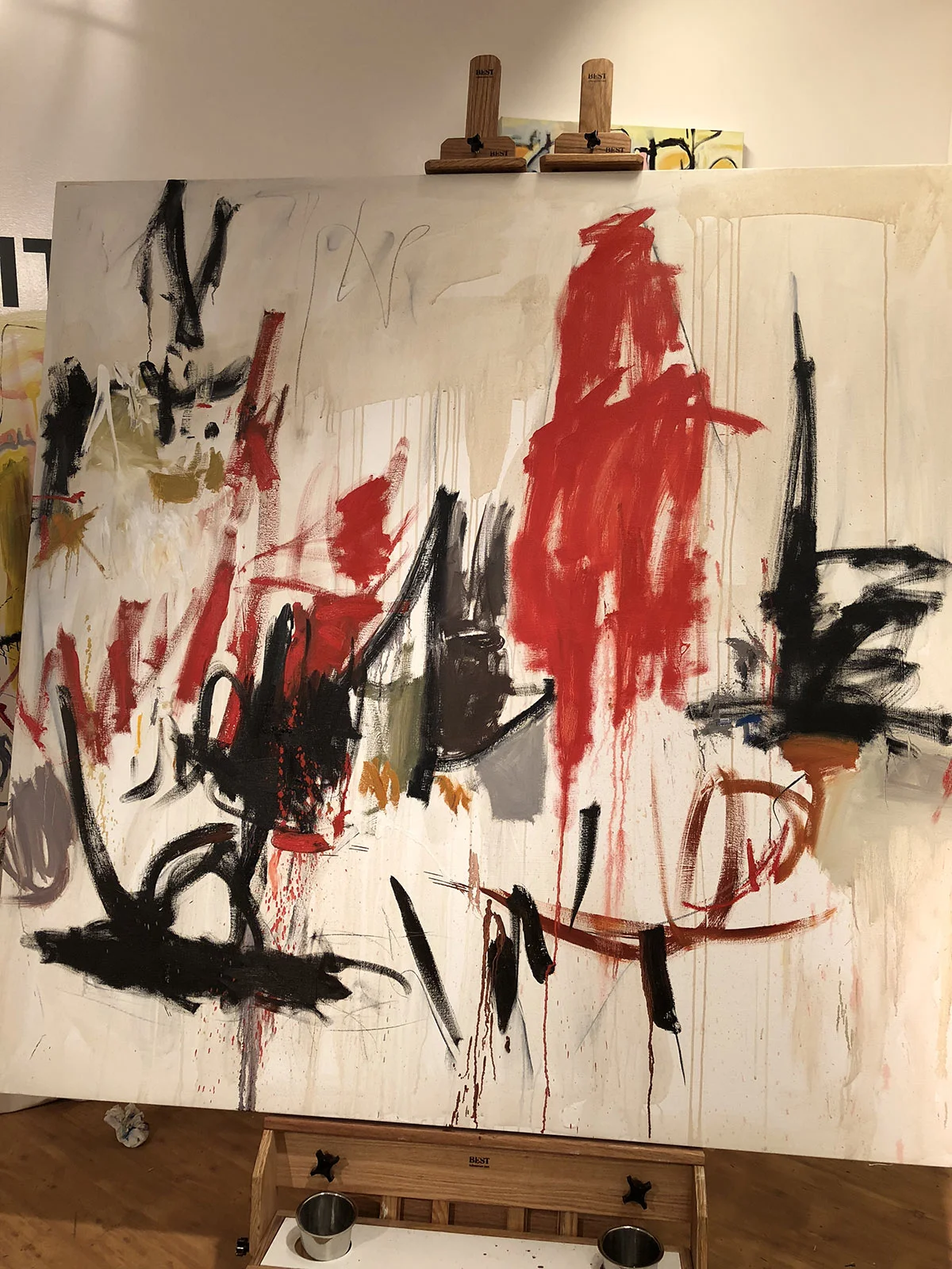 Ryan Fritz with painting