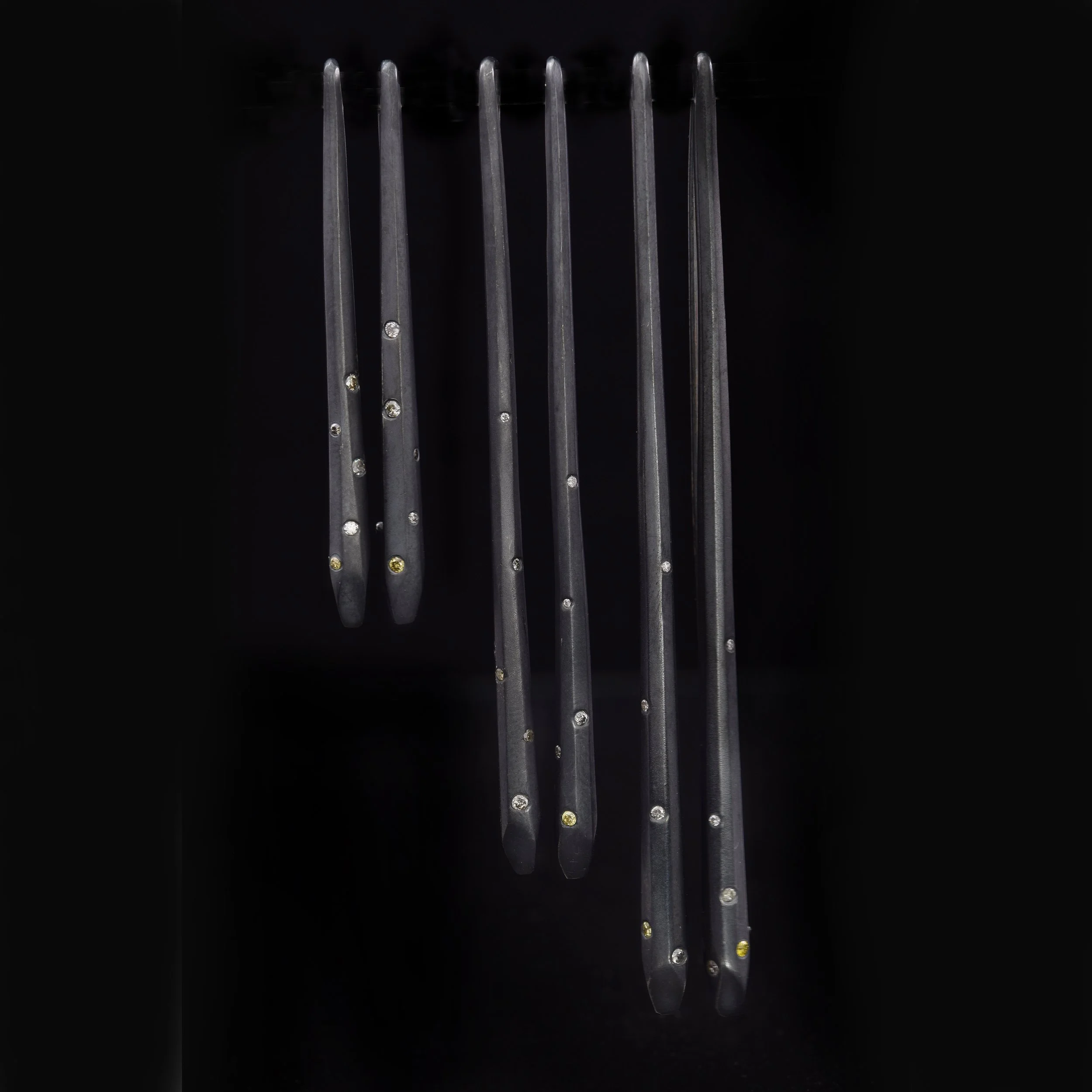 Forged diamond drops hanging.jpg
