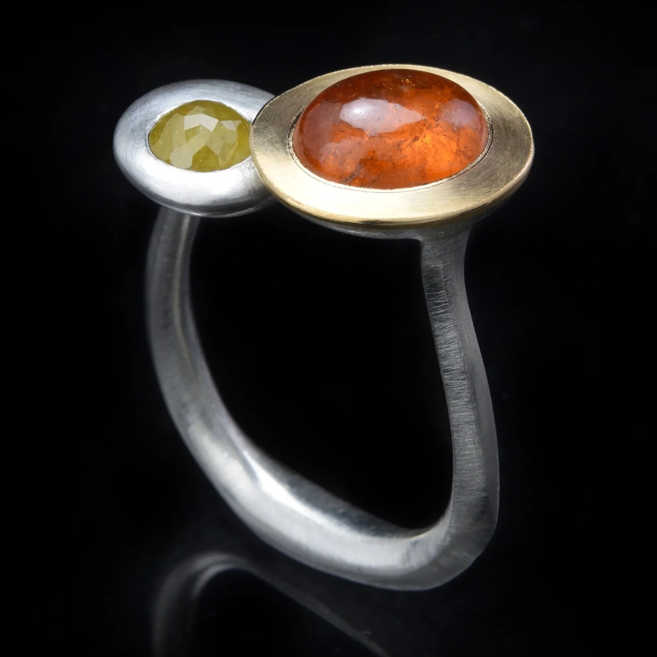 Mandarin-Garnet-Yellow-Diamond-Merge-Ring-Standing.jpg