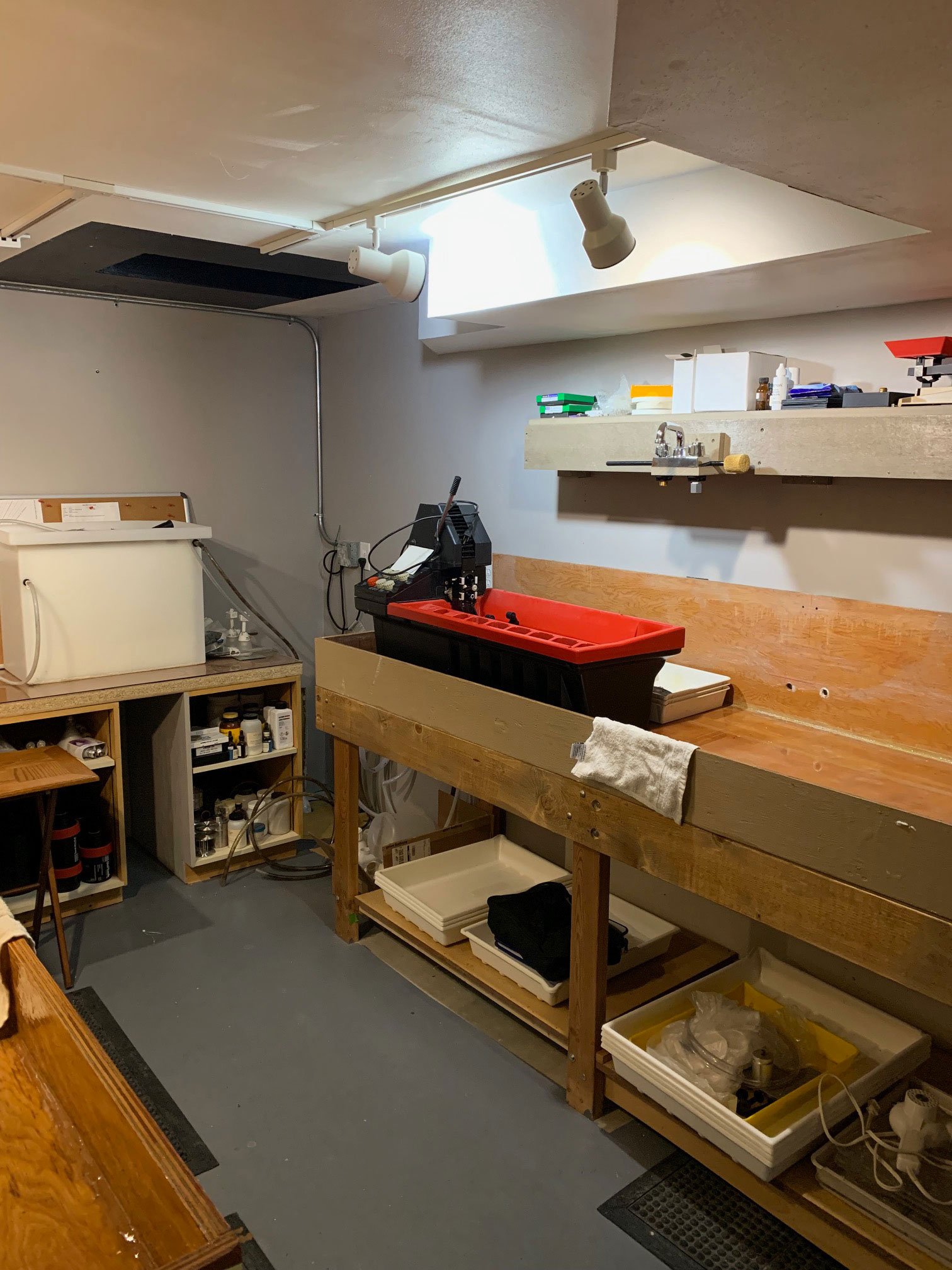 Jobo Processor, second wet side sink