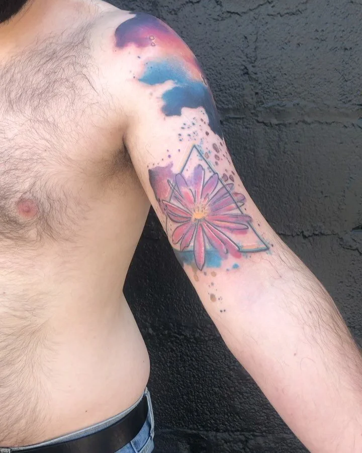 Had fun working on what seems to be an evolving piece of art this week.  Thanks Alex for trusting me. Thank you for looking. 
.
.
.
. #watercolortattoo #tattoos #moderntattoo #tattoodaily #tattooartist #tattooideas #nashvilletattooartist #theartoftat