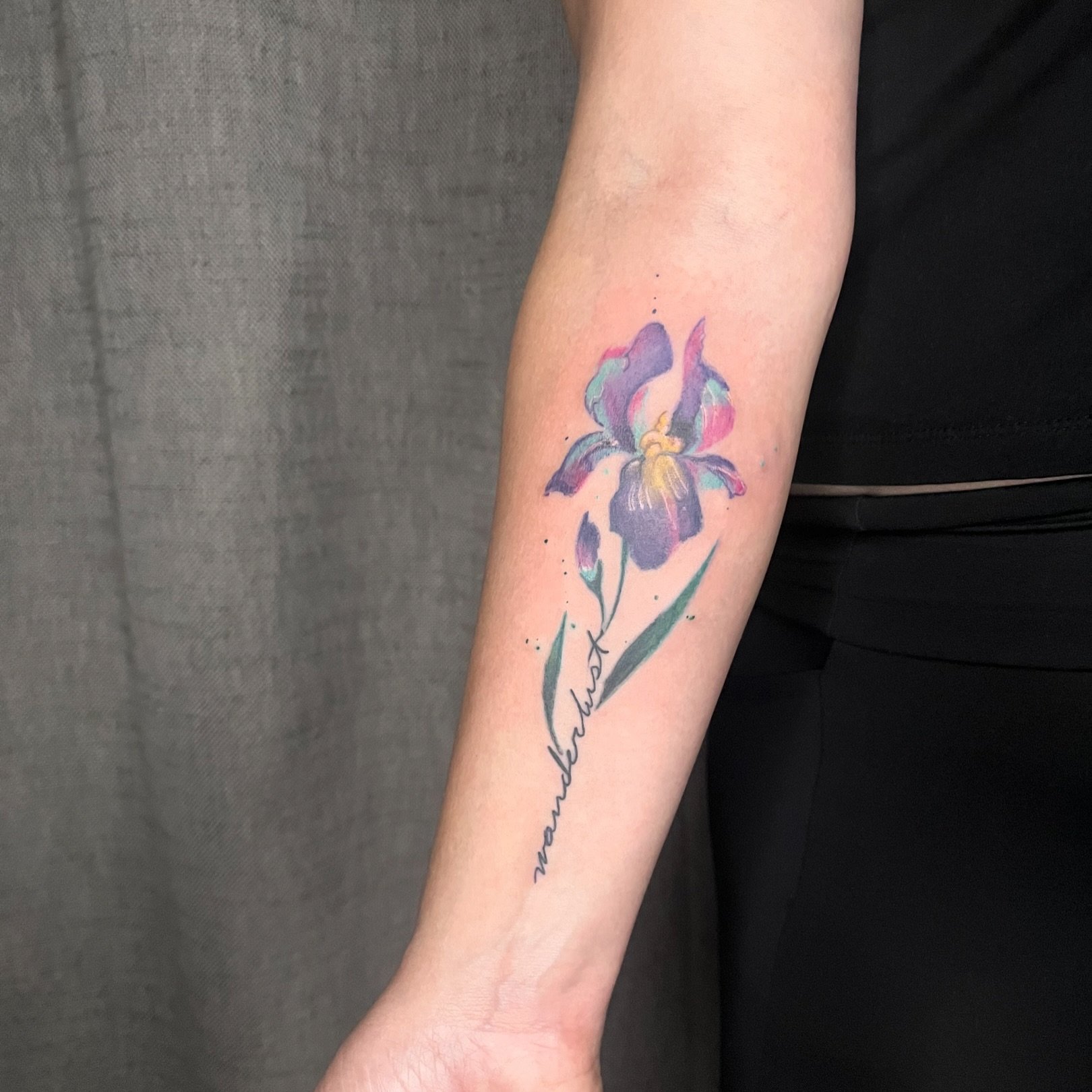 Fact: the iris is the state flower of Tennessee and Nashville is on the backend of them all blooming

#watercolortattoo #iristattoo #flowertattoo #nashvilletattooartist