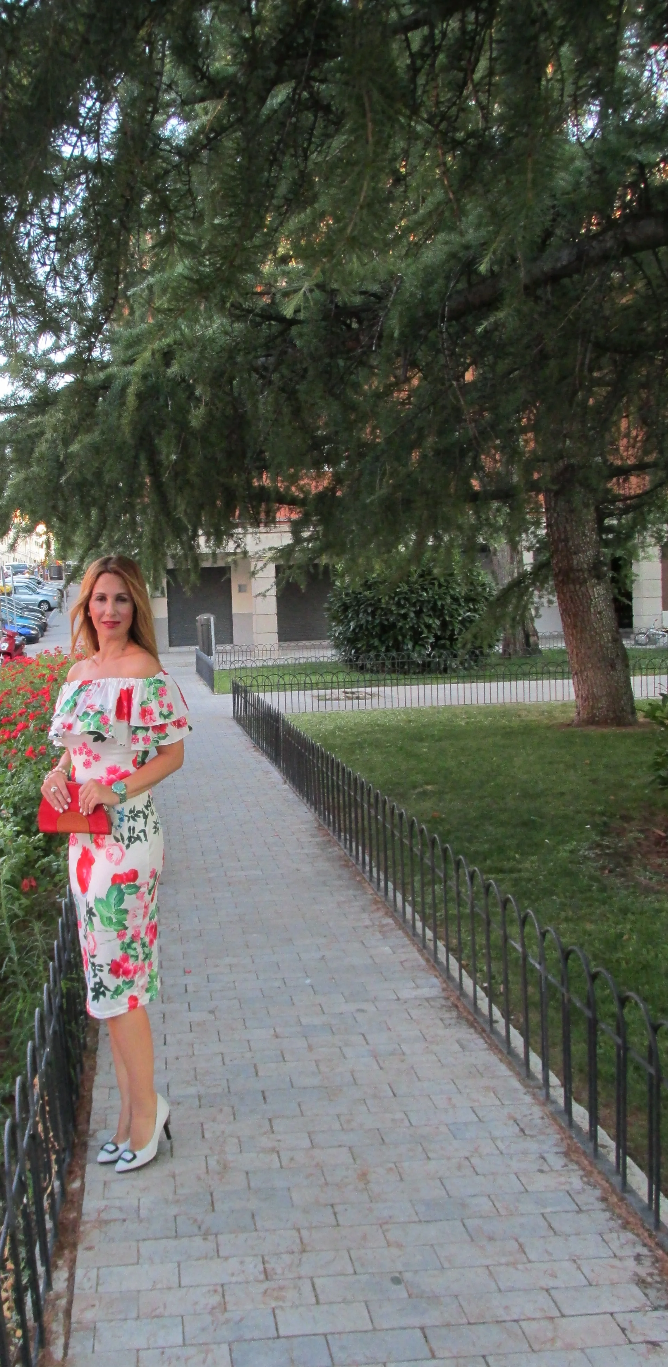 OFF SHOULDER FLORAL DRESS