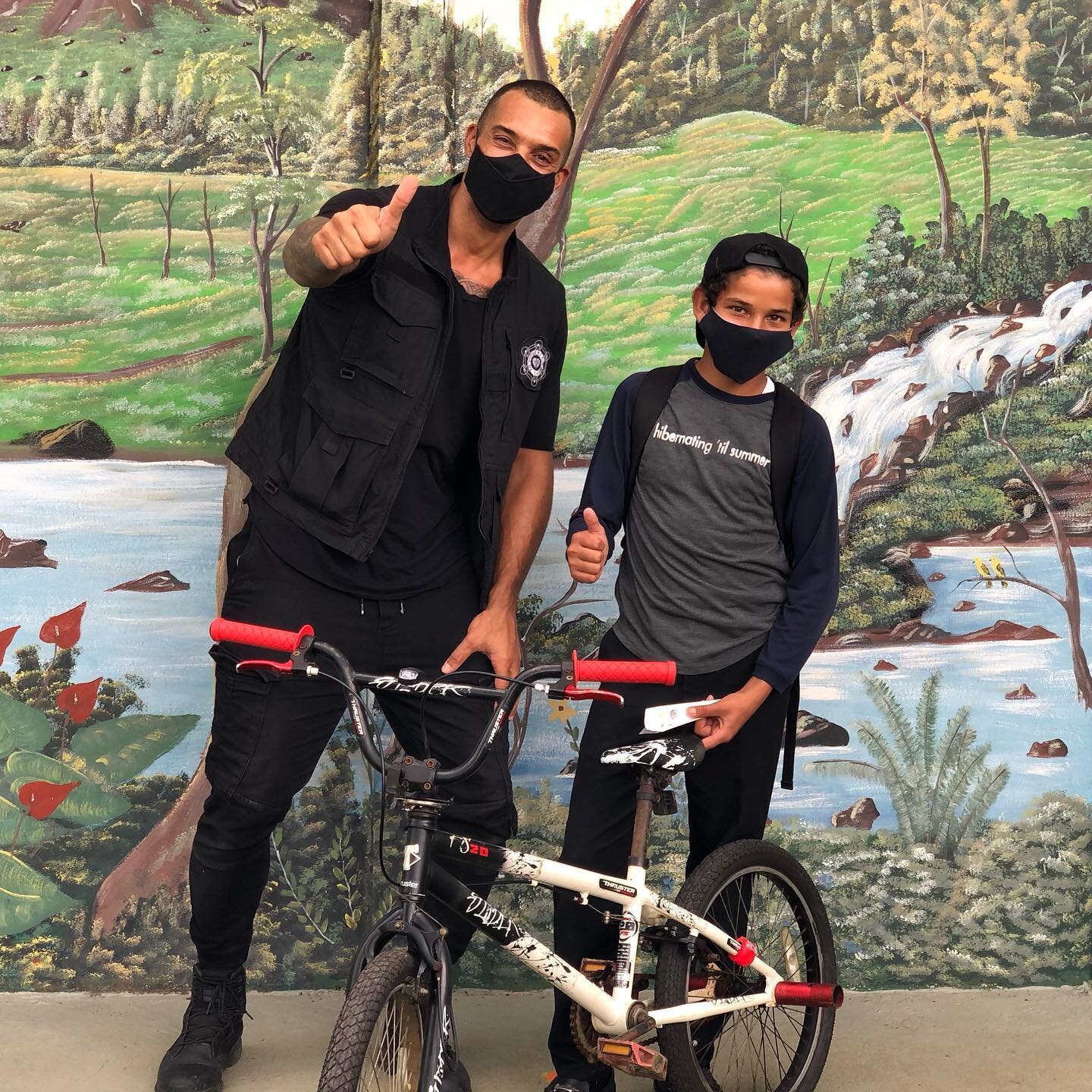 During a recent service project at a local home we found a bicycle in a pile of old metal scraps. We learned that the bicycle belongs to the son of the family who used it to transport himself to school. The bike had broken and because of the family&r