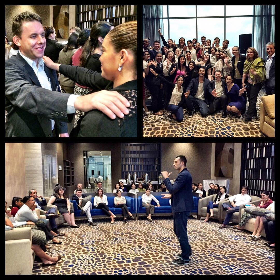 Proud to be sharing powerful moments talking about happiness, purpose and the power of hospitality &amp; service with managers of the #1 hospitality group in the world. @hiltonhotels #happiness #culture #hospitality #speaker #directorofhappiness #ala