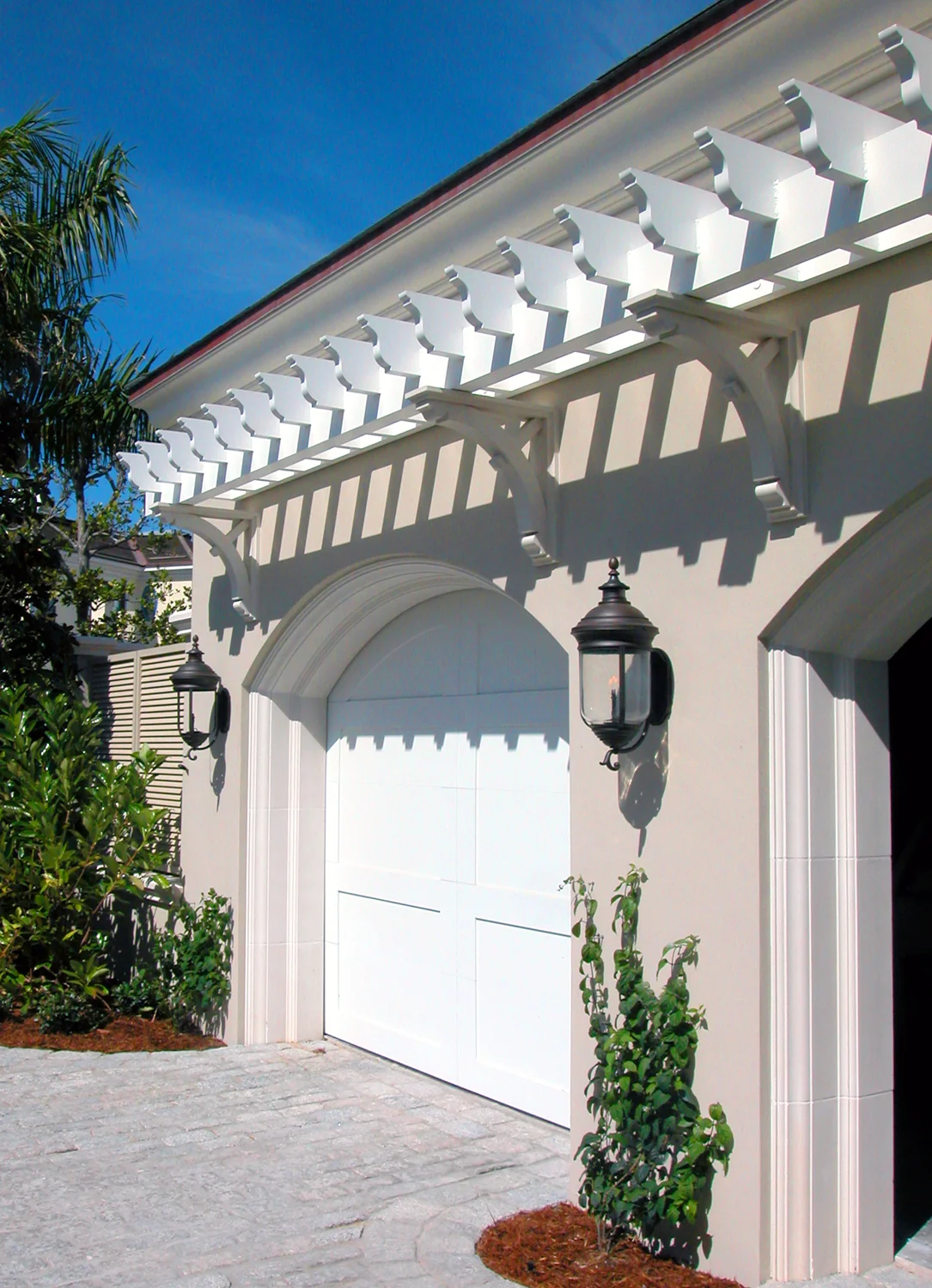 aluminum pergola with retractable shade on Custom Metal Trellises Pergolas And Arbors Sunmaster Of Naples