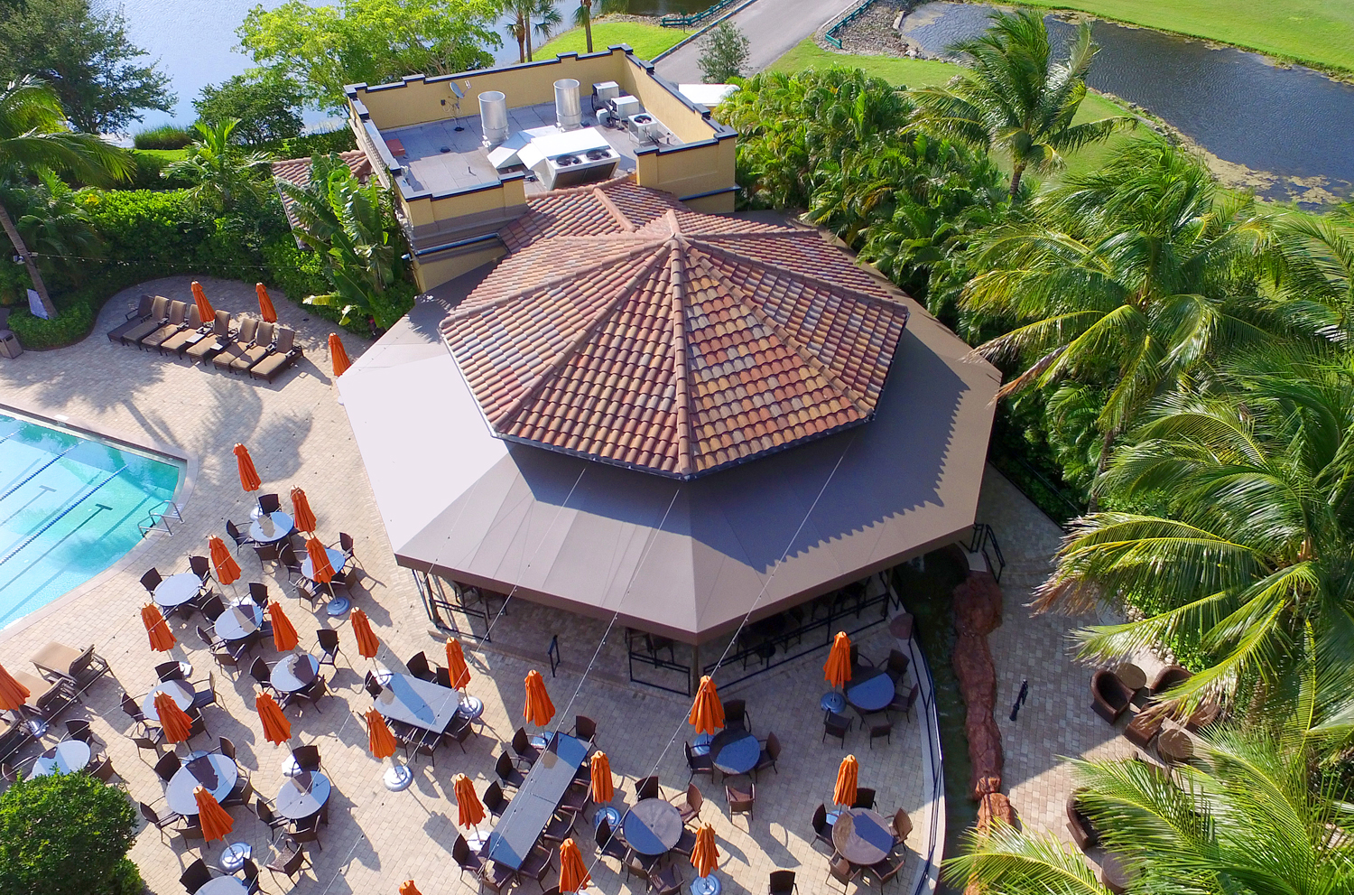 Lely Players Club Patio Awning
