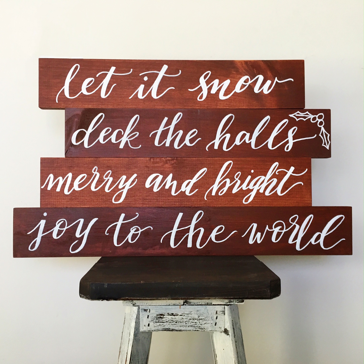  Wood signs :: Holiday-themed :: Opaline Lettering 